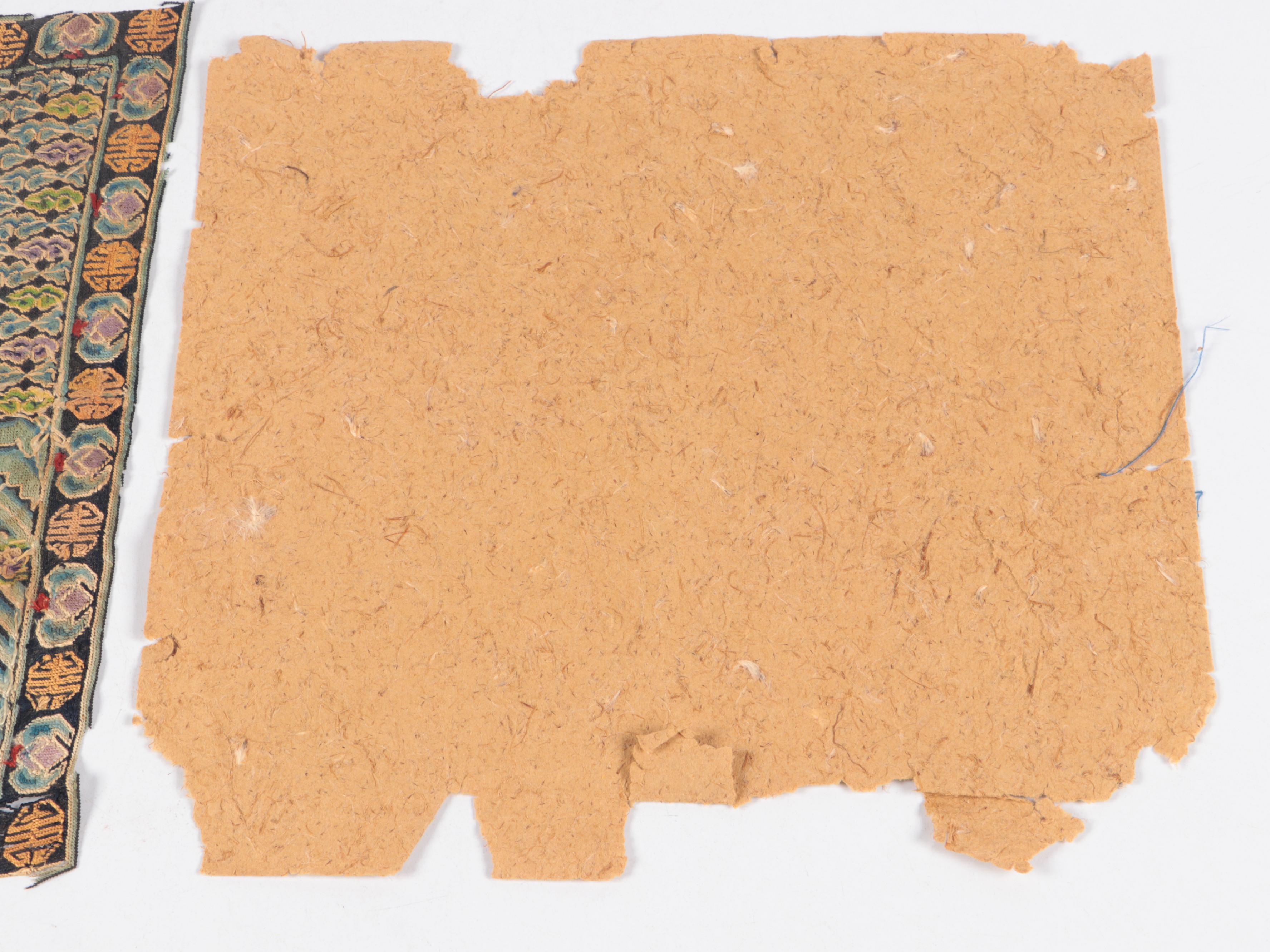 Two Antique Chinese Rank Badges, 19th Century