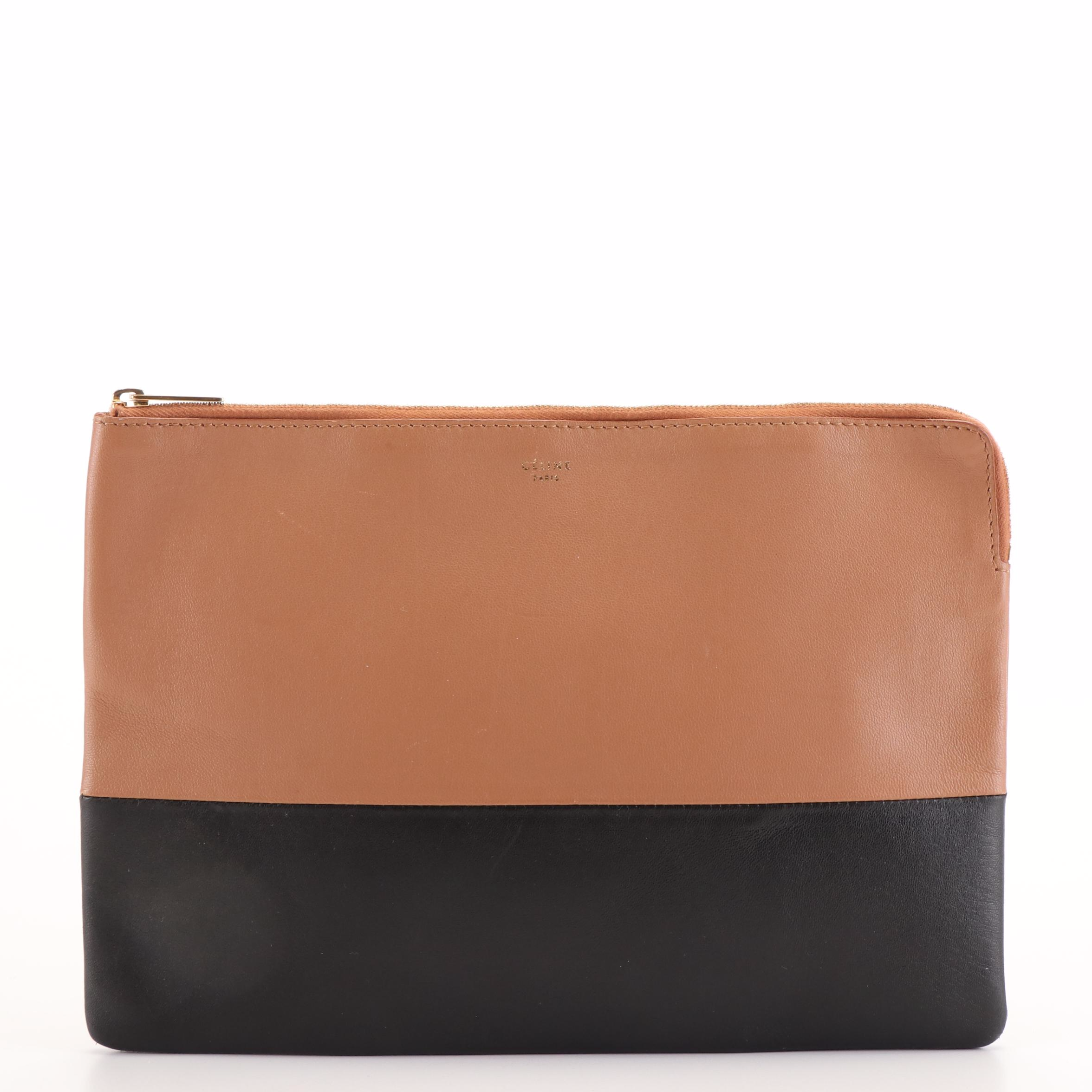 Celine Solo Two Tone Leather Clutch Bag Everything But The House