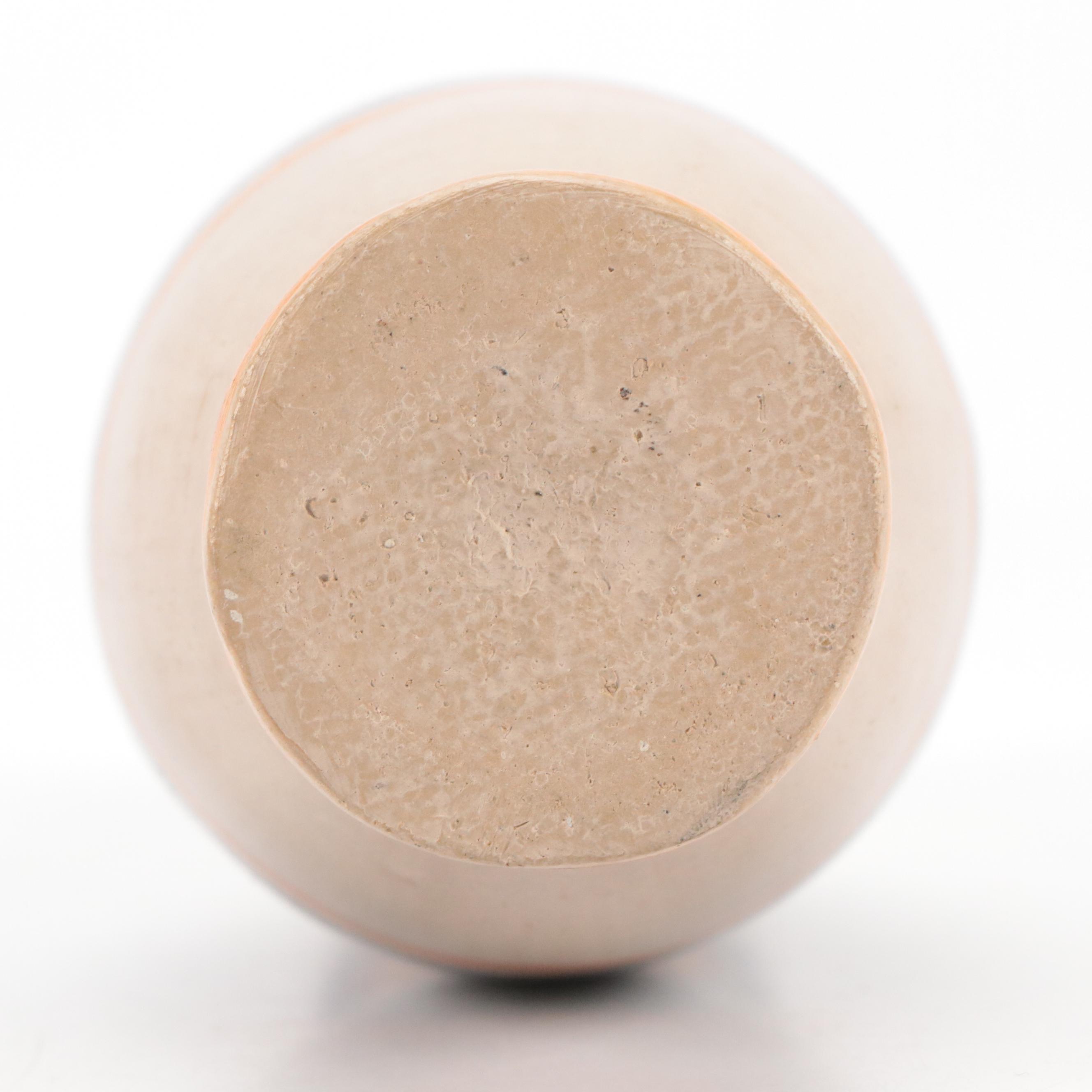 Mexican Tonala Folk Art Hand-Painted Ceramic Pitchers, Platter, and Vases