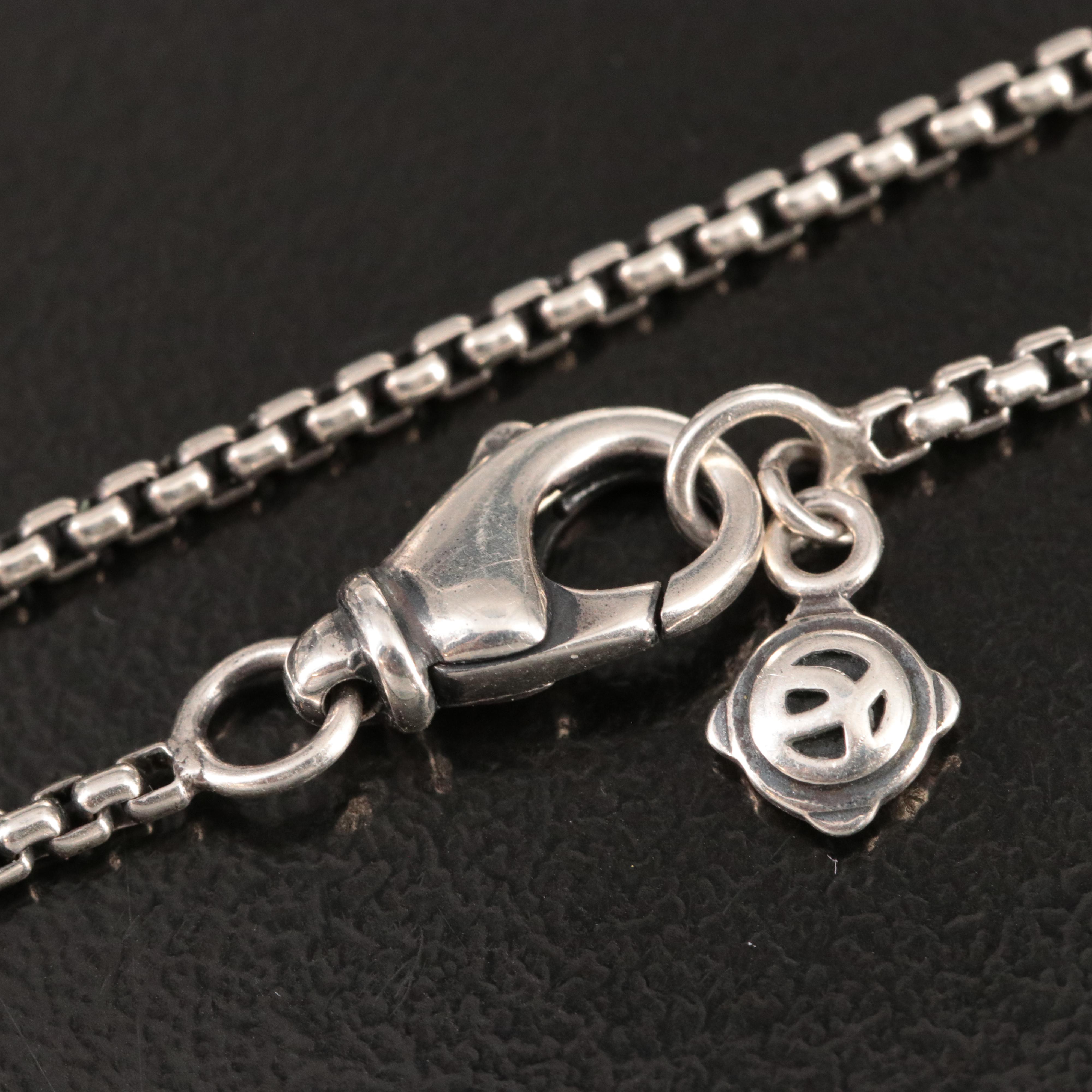 David Yurman Petite Cerise Sterling Pearl and Diamond Necklace