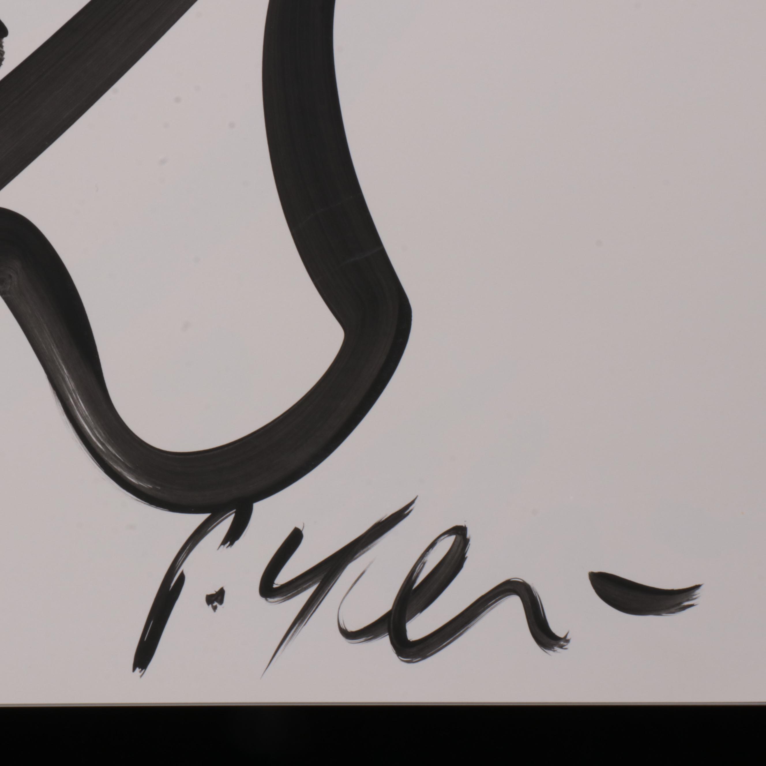 Peter Robert Keil Abstract Acrylic Portrait