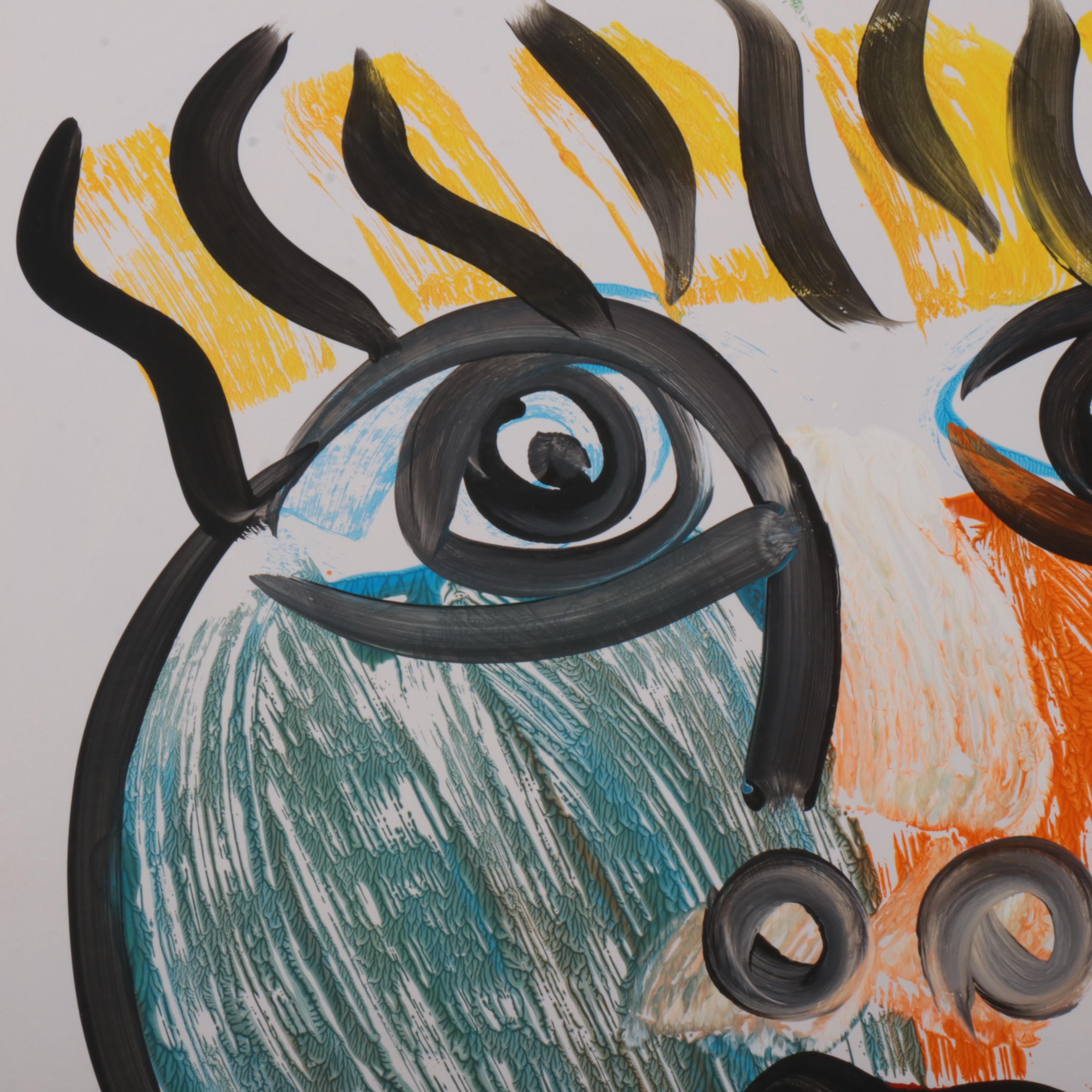 Peter Robert Keil Abstract Acrylic Portrait