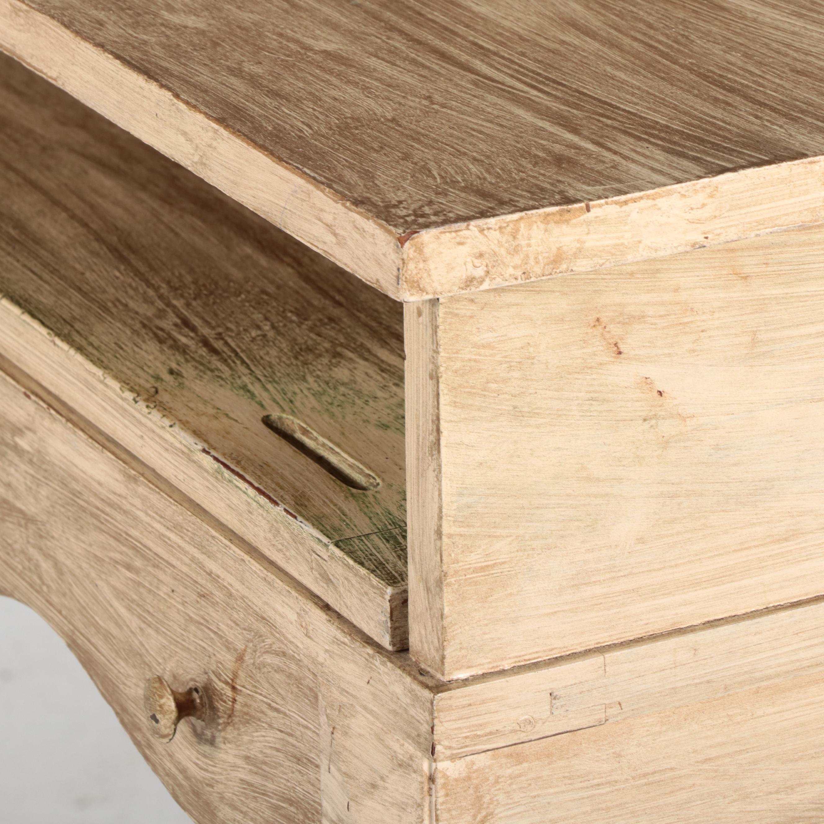 Painted Wooden Spinet Desk, 20th Century