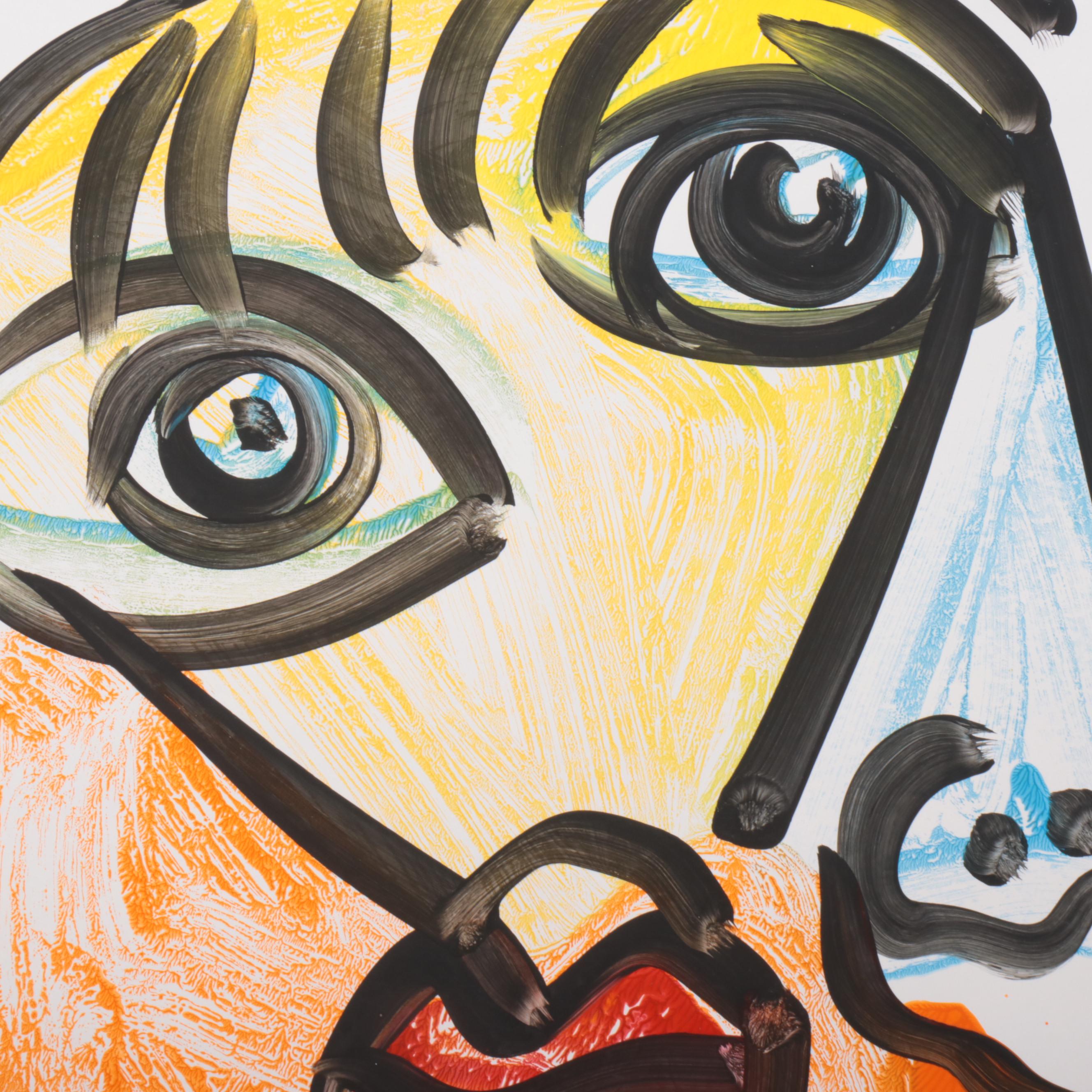 Peter Robert Keil Abstract Acrylic Portrait