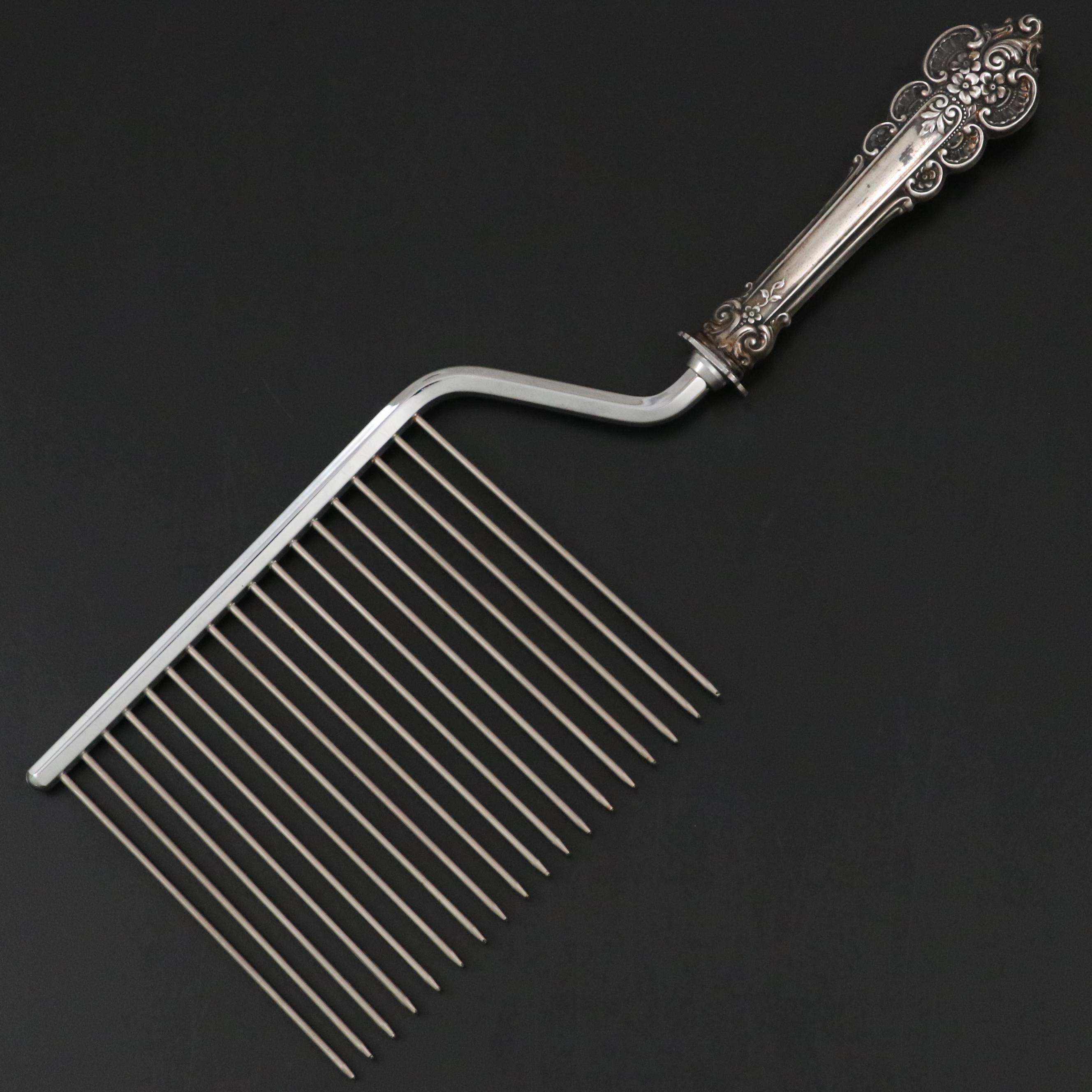 Frank M. Whiting Sterling Handled Cake Breaker with Other Demitasse Cups