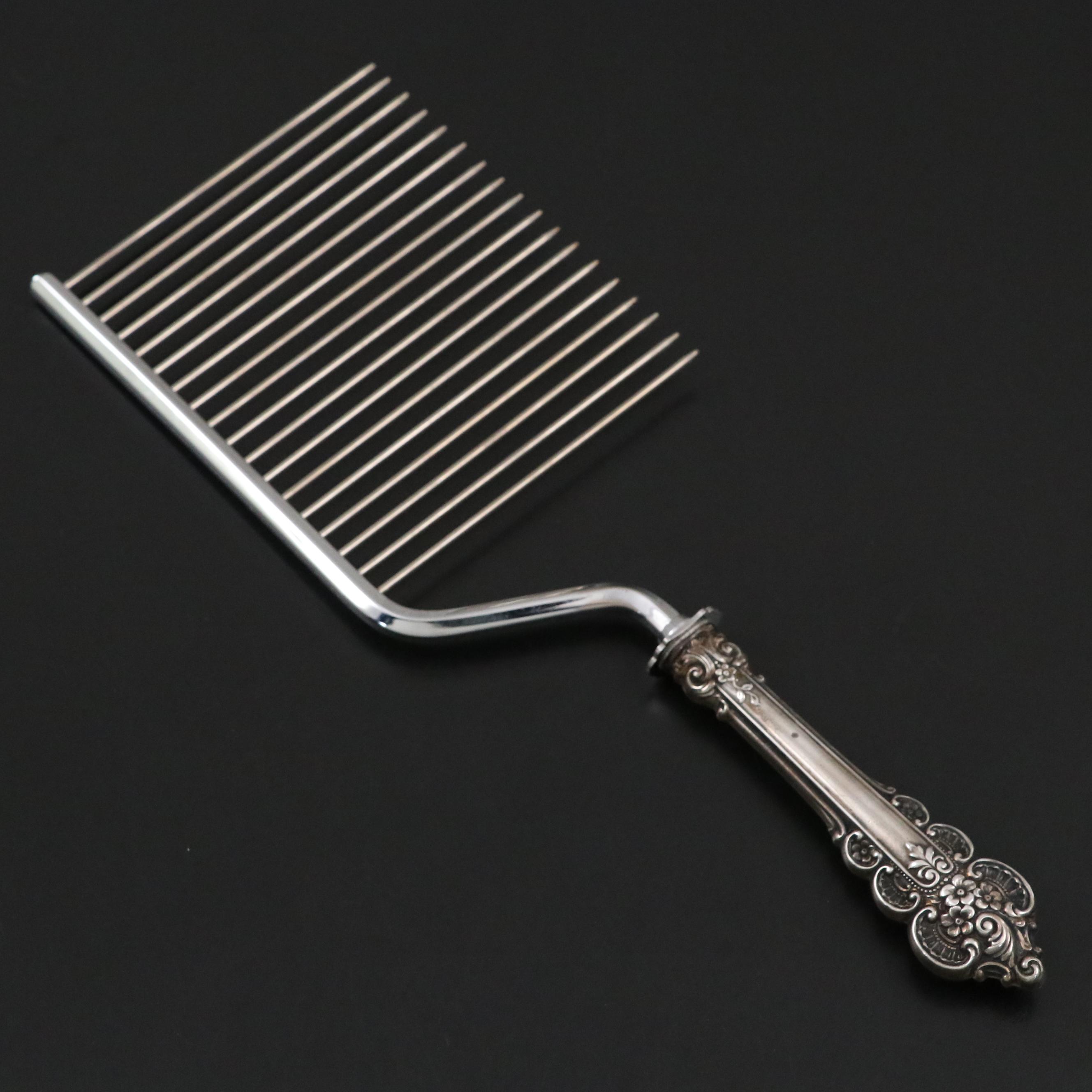 Frank M. Whiting Sterling Handled Cake Breaker with Other Demitasse Cups