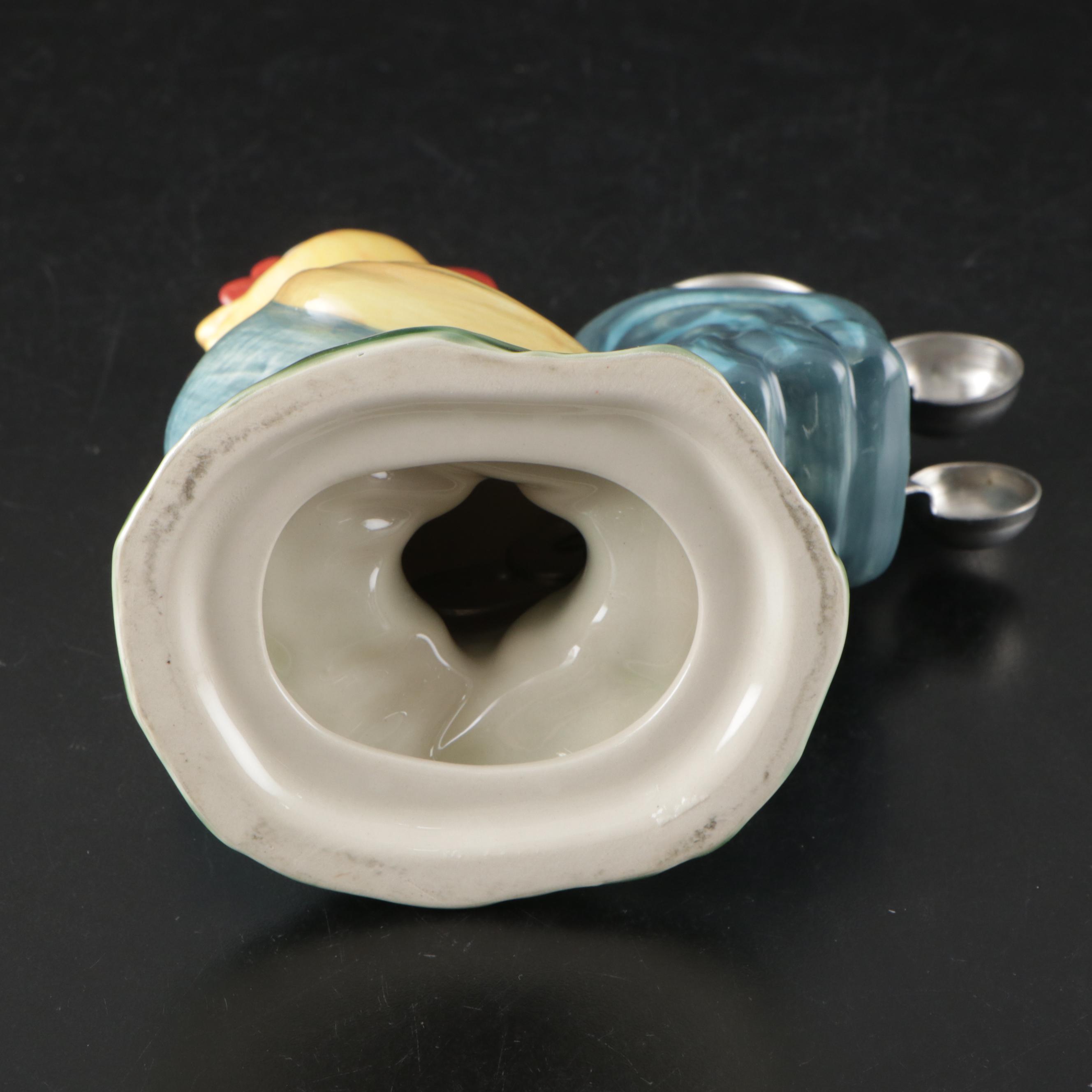 Anchor Hocking "Vintage Clear" Snack Sets with Rooster Spoon Holder