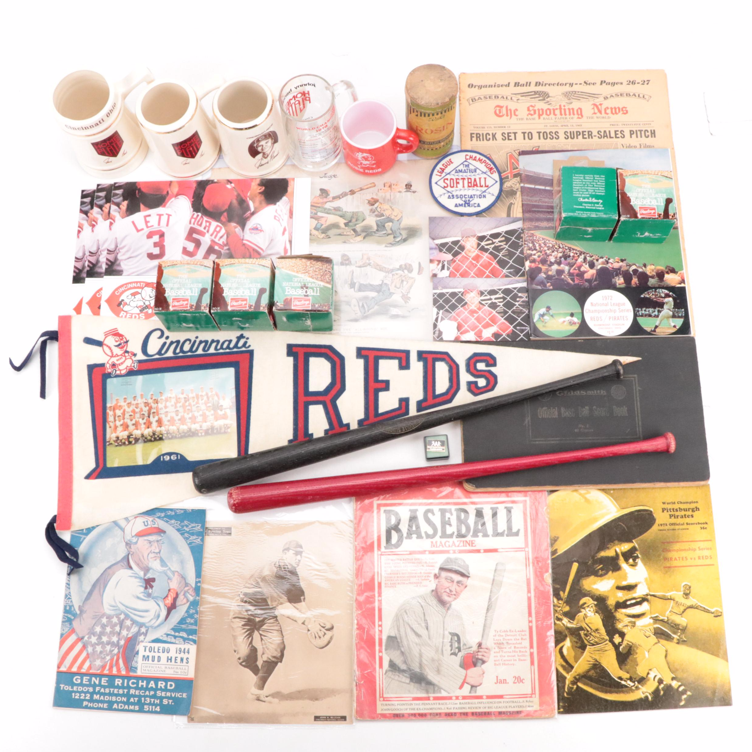 Goldsmith Offical Baseball Score Book with MLB Players Alumni Pin and More