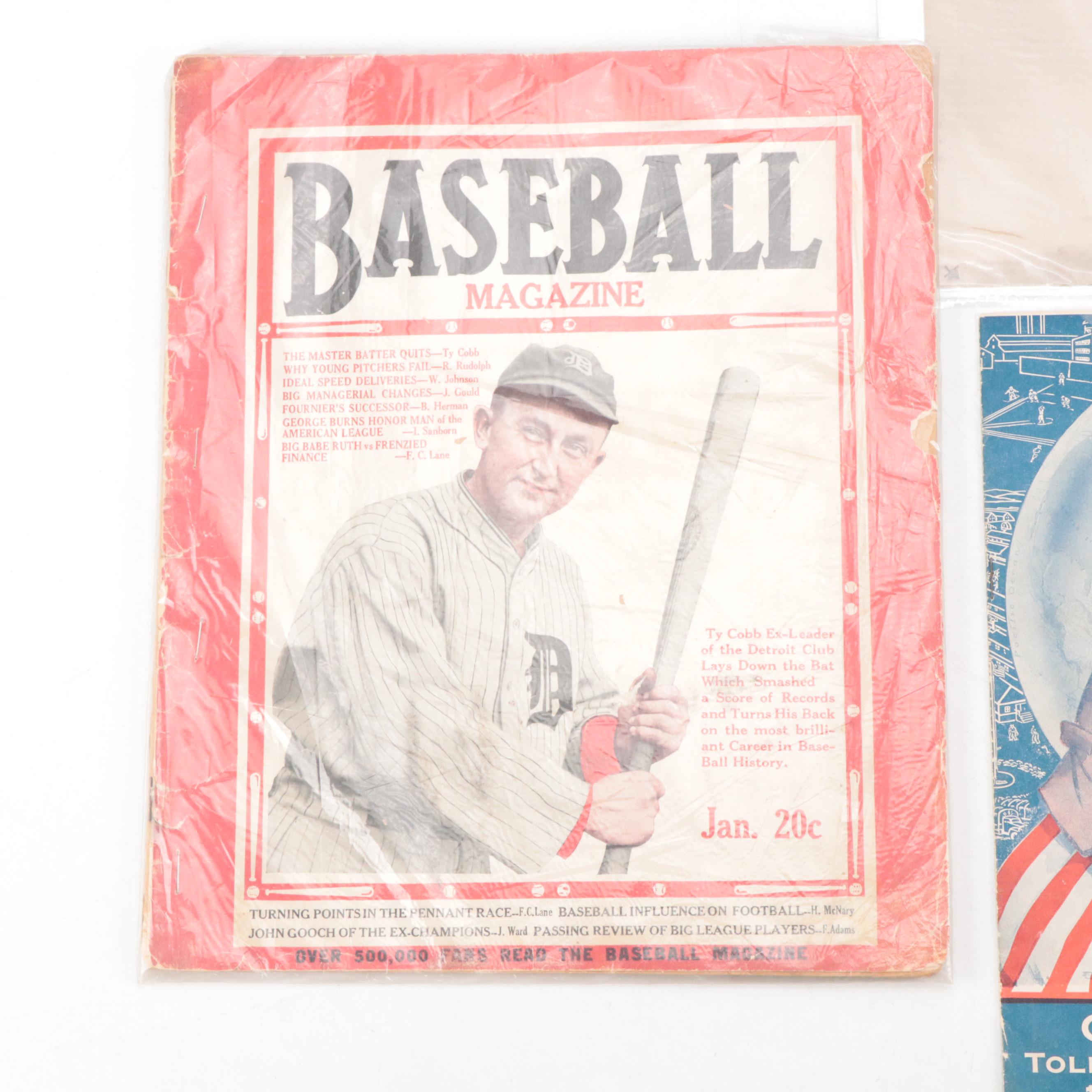 Goldsmith Offical Baseball Score Book with MLB Players Alumni Pin and More