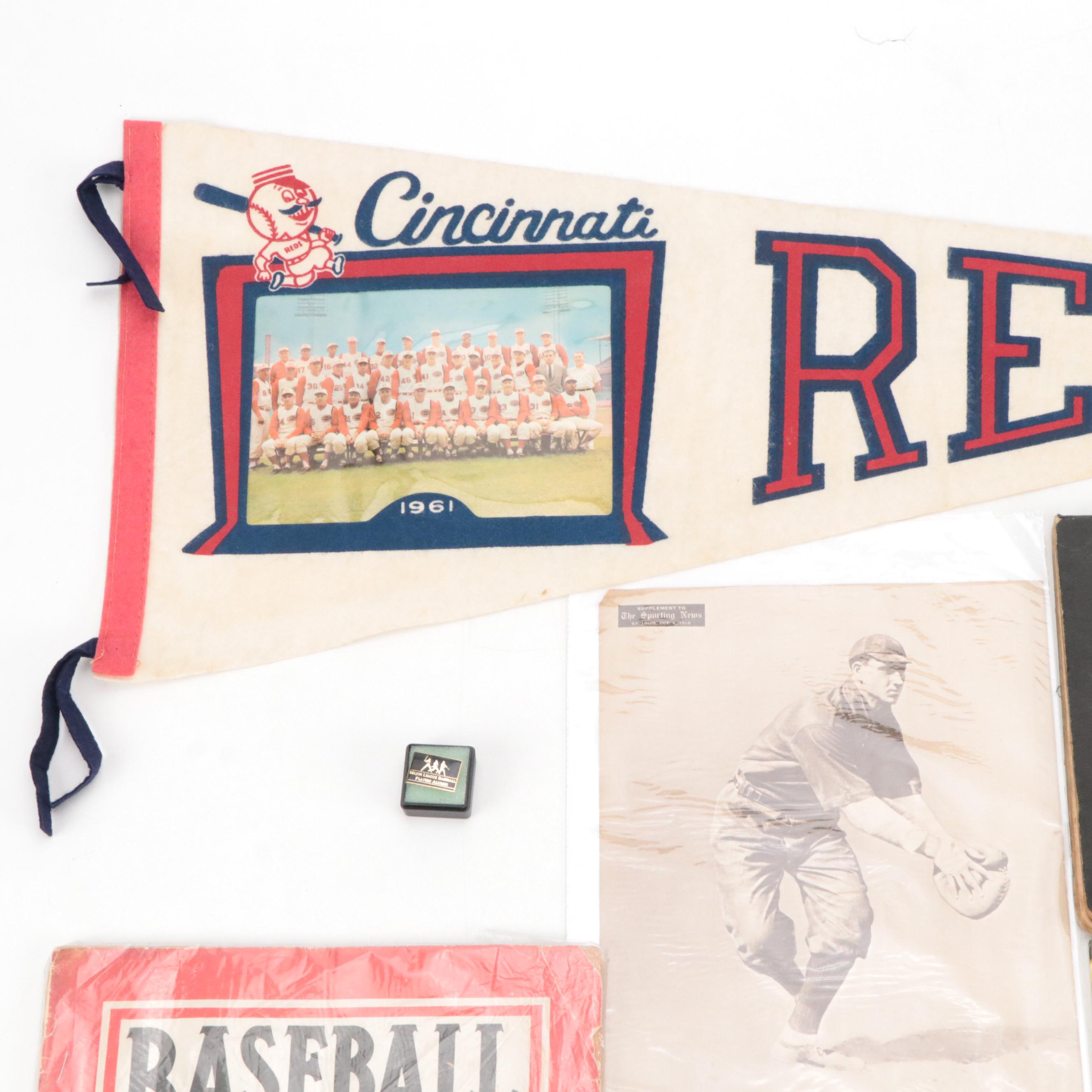 Goldsmith Offical Baseball Score Book with MLB Players Alumni Pin and More