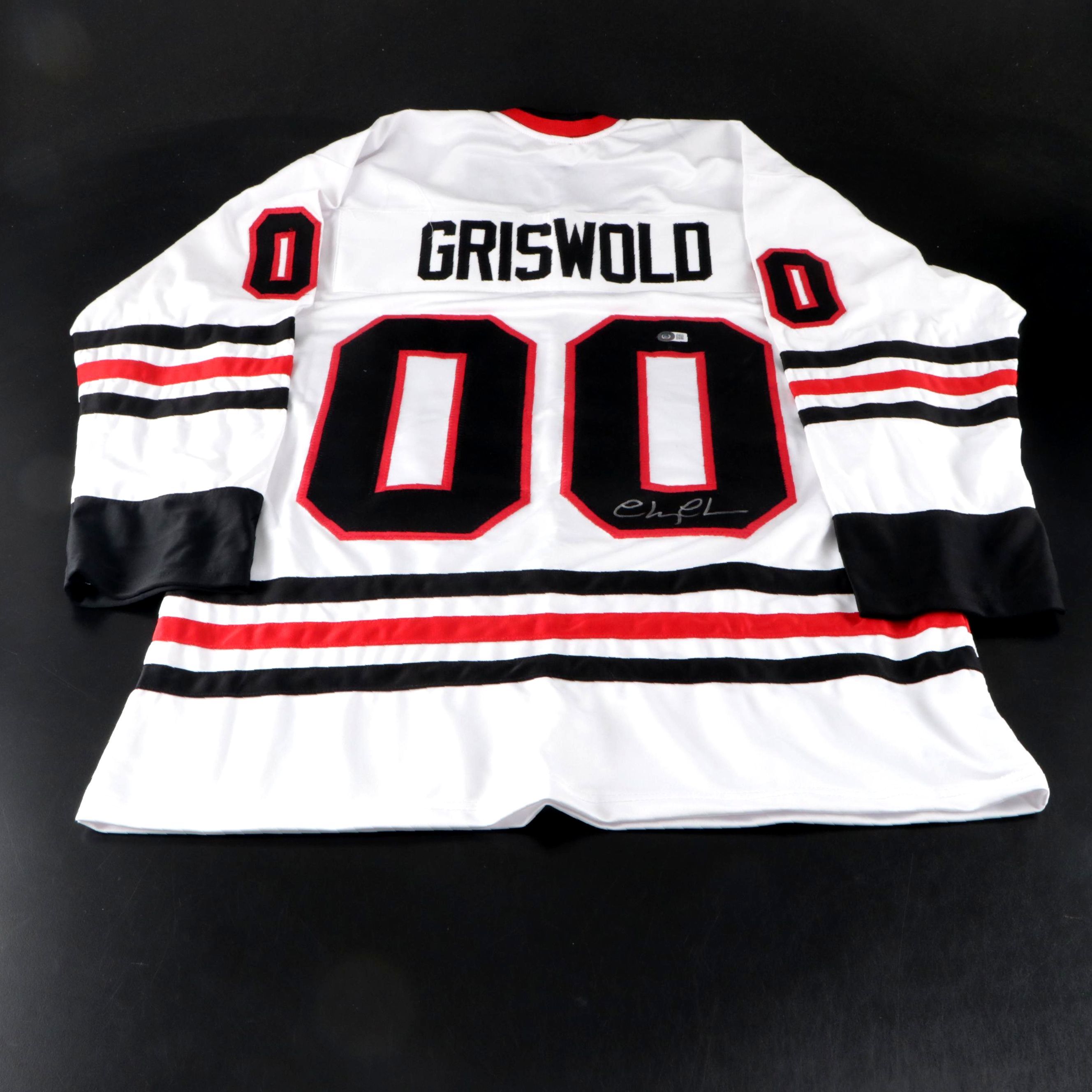 Chevy Chase Signed "Christmas Vacation: Clark Griswold" Hockey Jersey