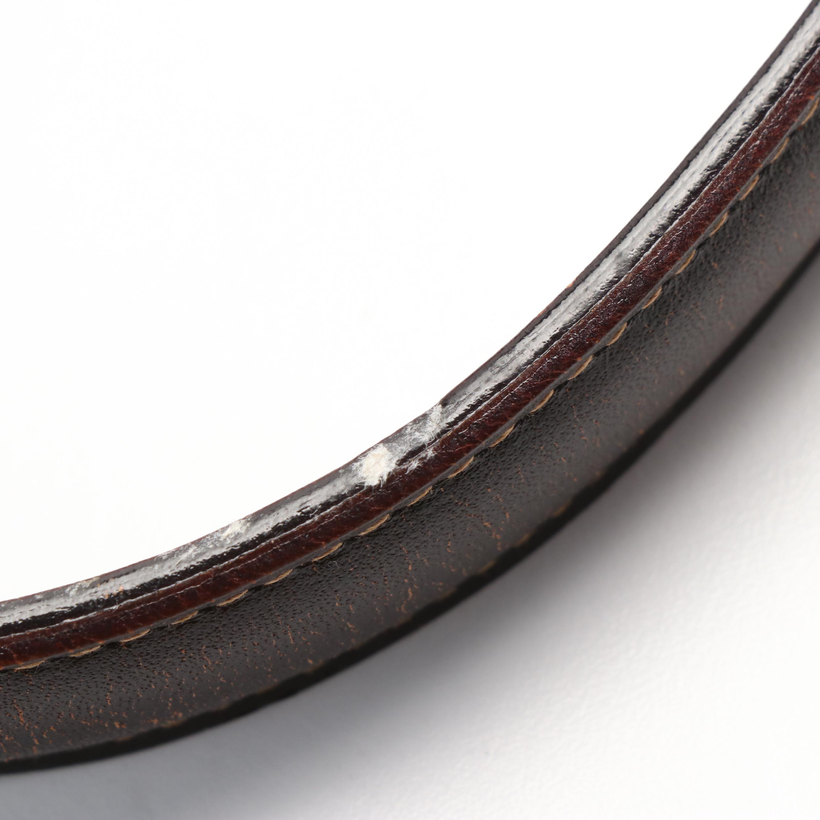 Fendi Envelope Shoulder Bag in Zucca Canvas and Brown Leather