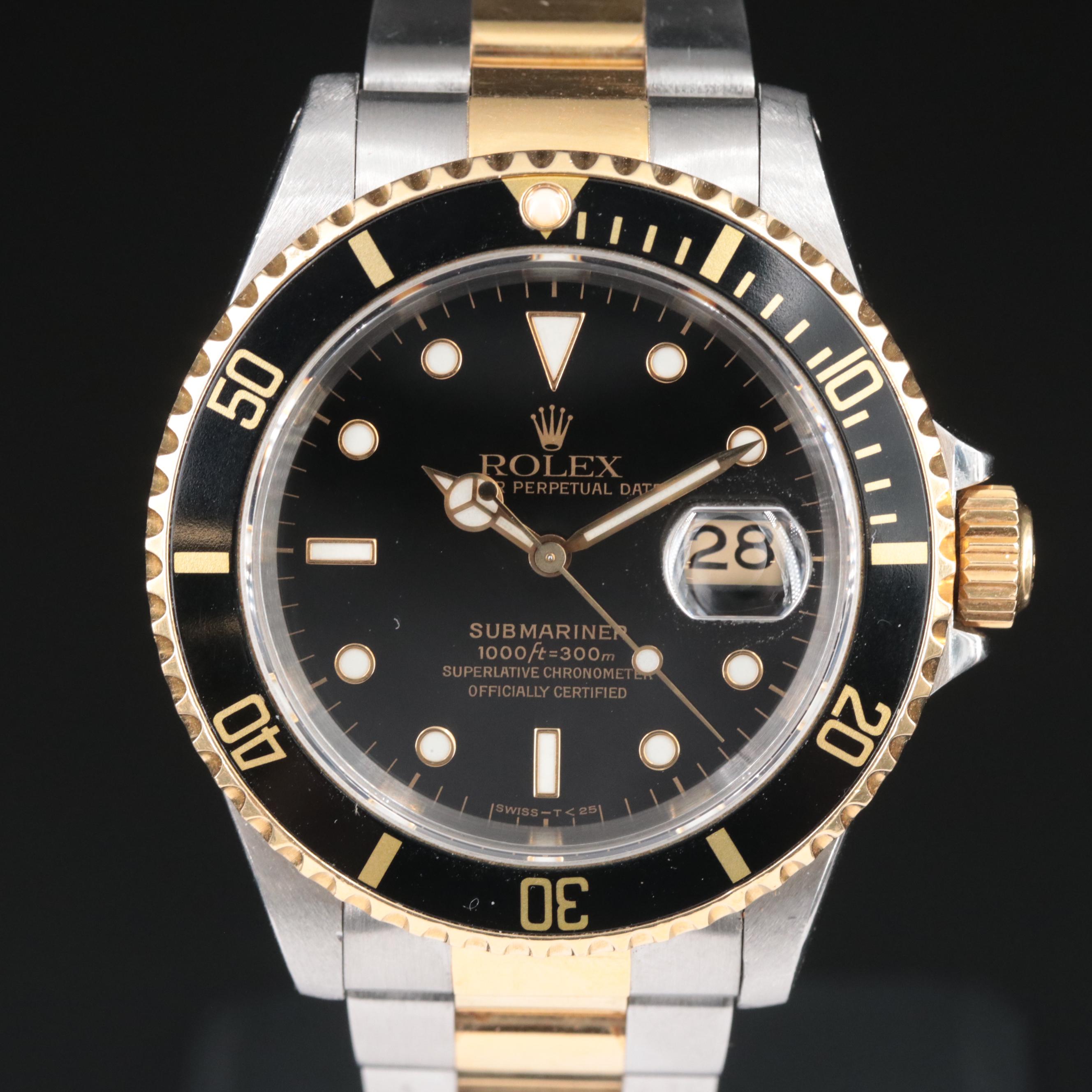 1993 Rolex Oyster Perpetual Date Submariner Watch