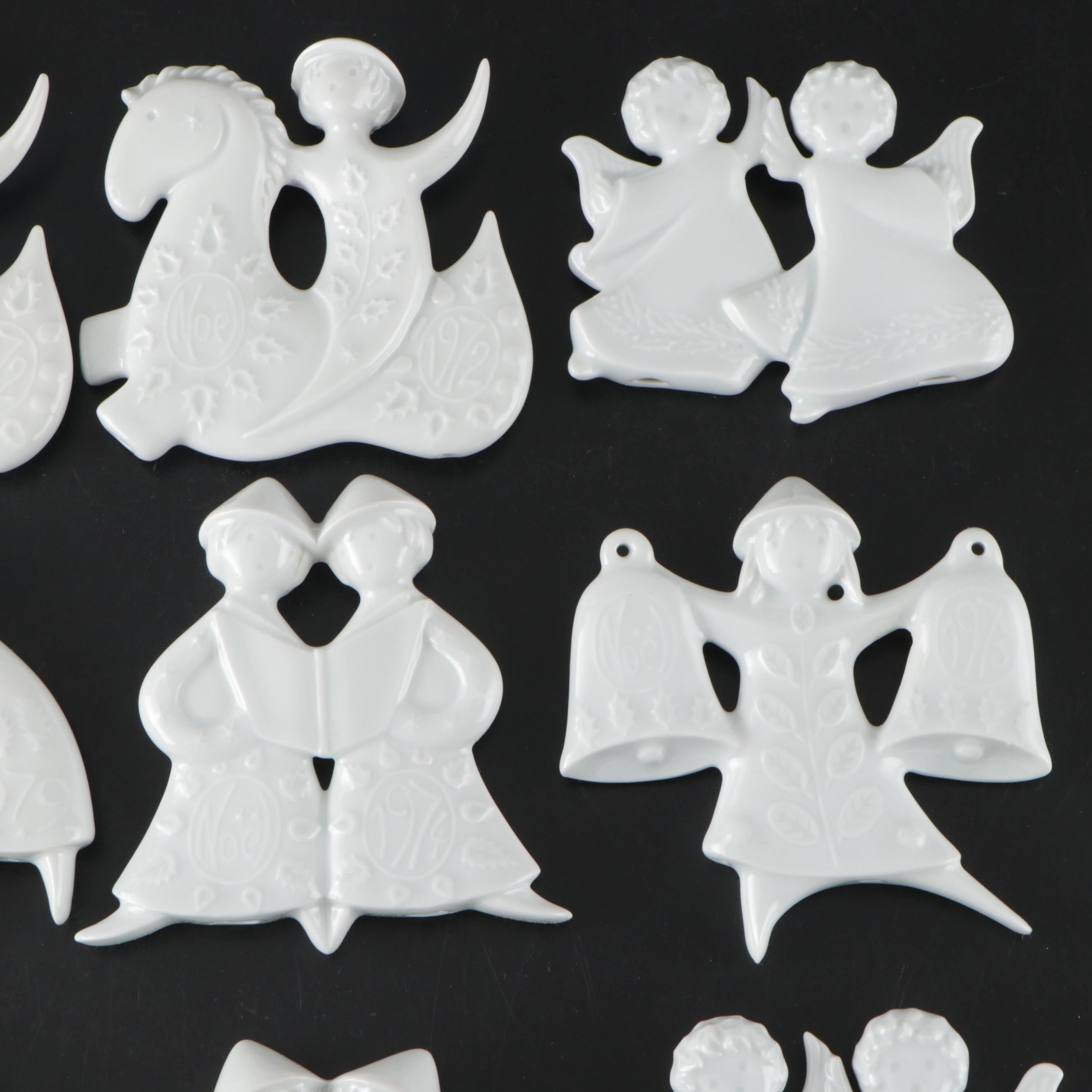 Jean-Jacques Prolongeau for Haviland Ceramic Christmas Ornaments