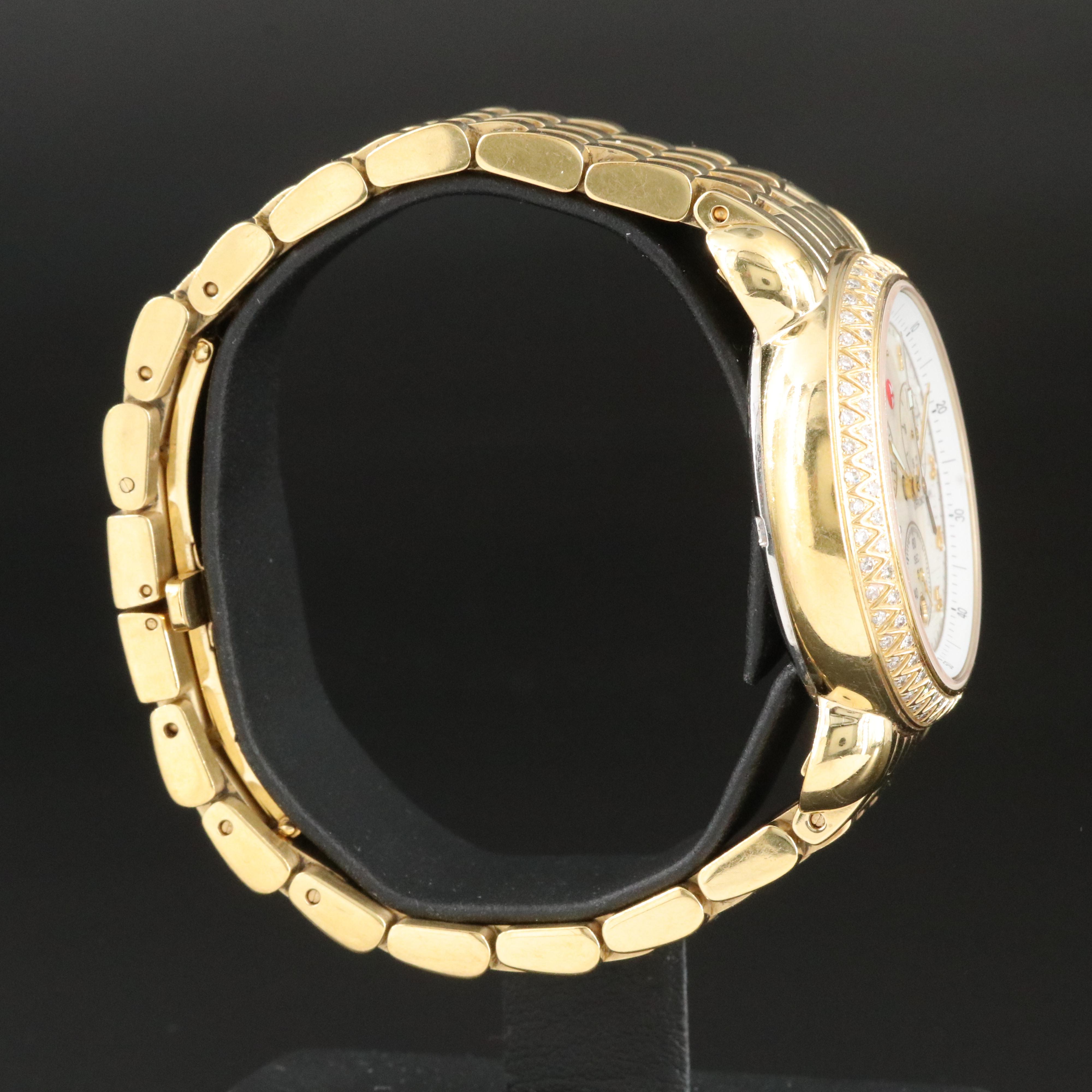 Michele CSX Diamond Chronograph Watch