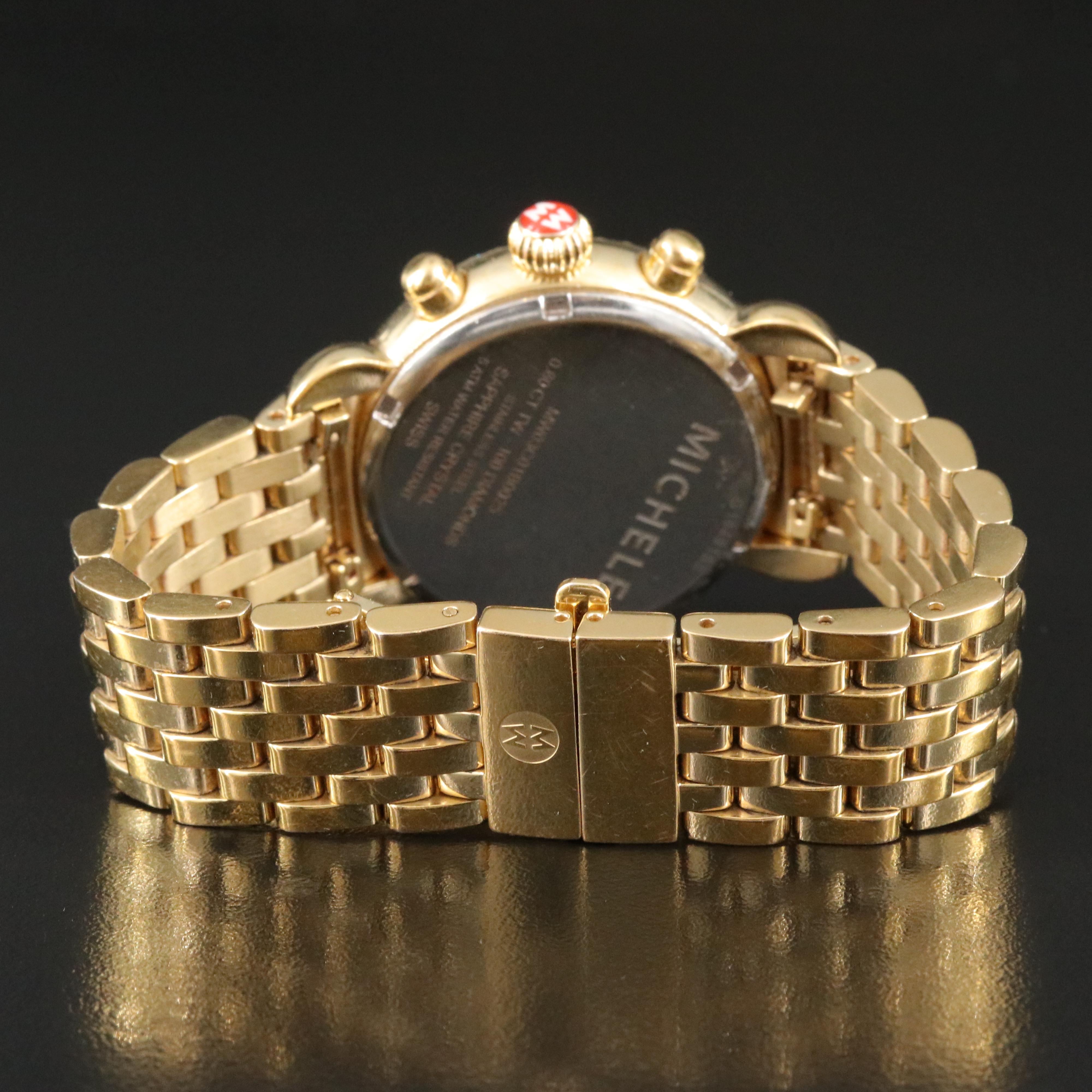 Michele CSX Diamond Chronograph Watch