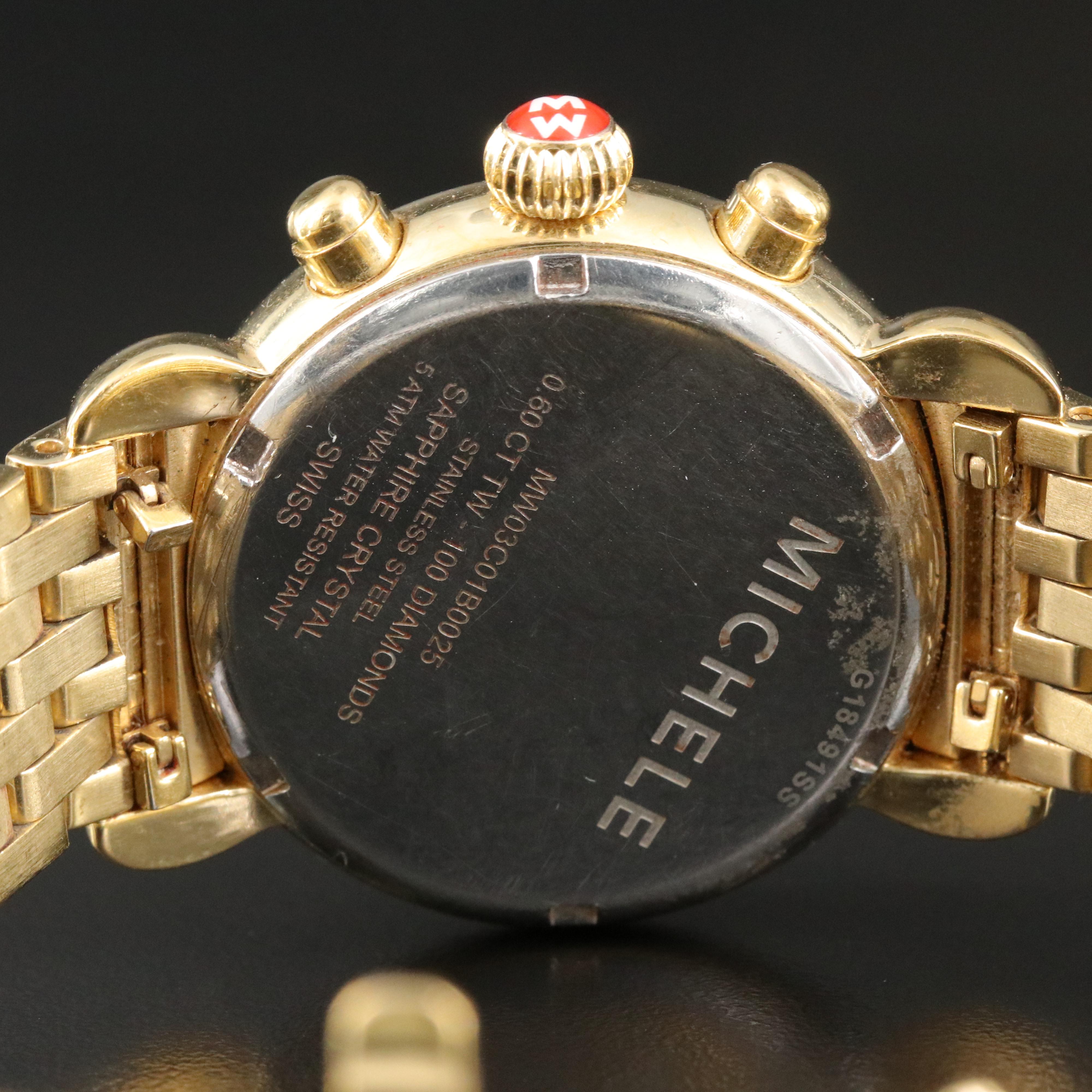 Michele CSX Diamond Chronograph Watch