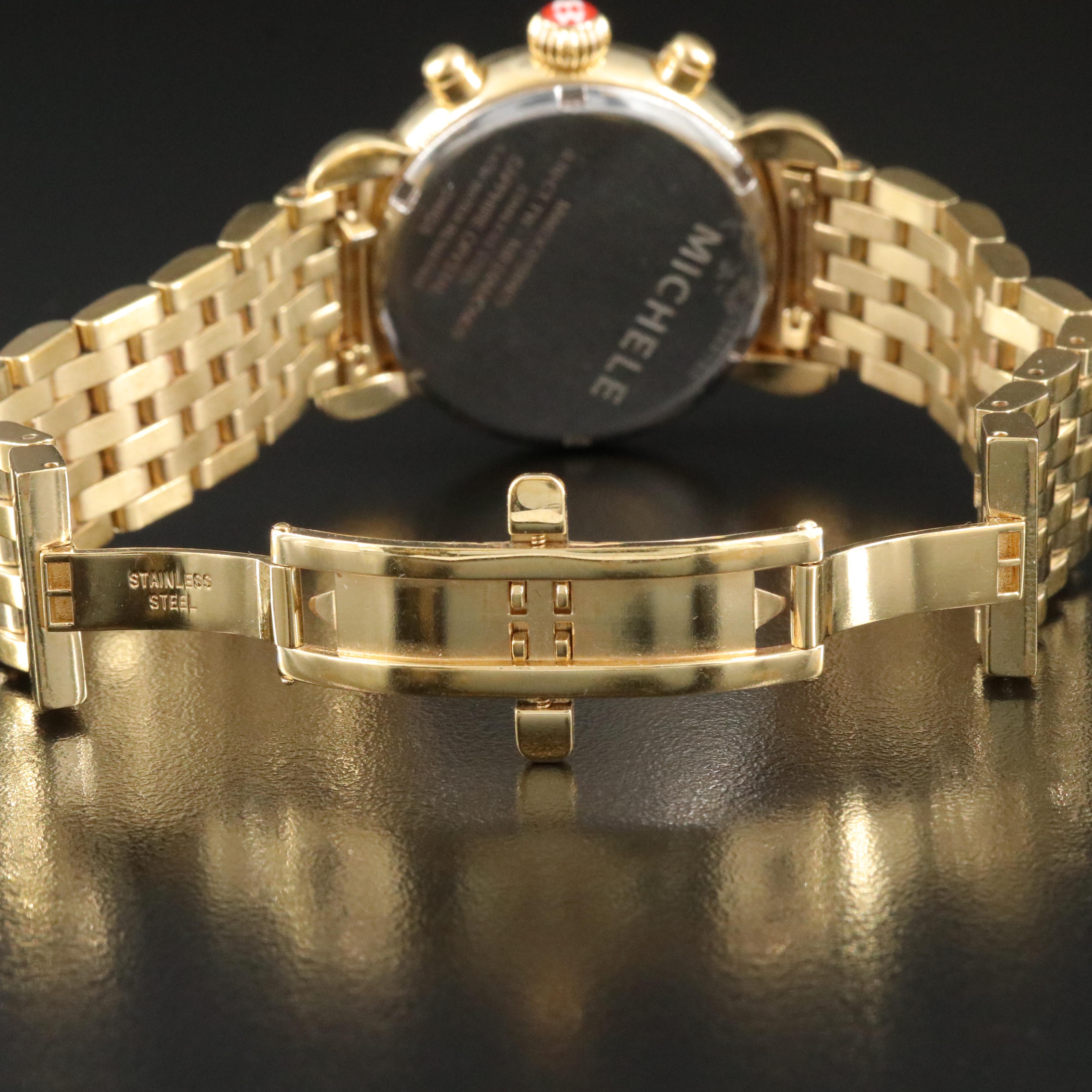 Michele CSX Diamond Chronograph Watch