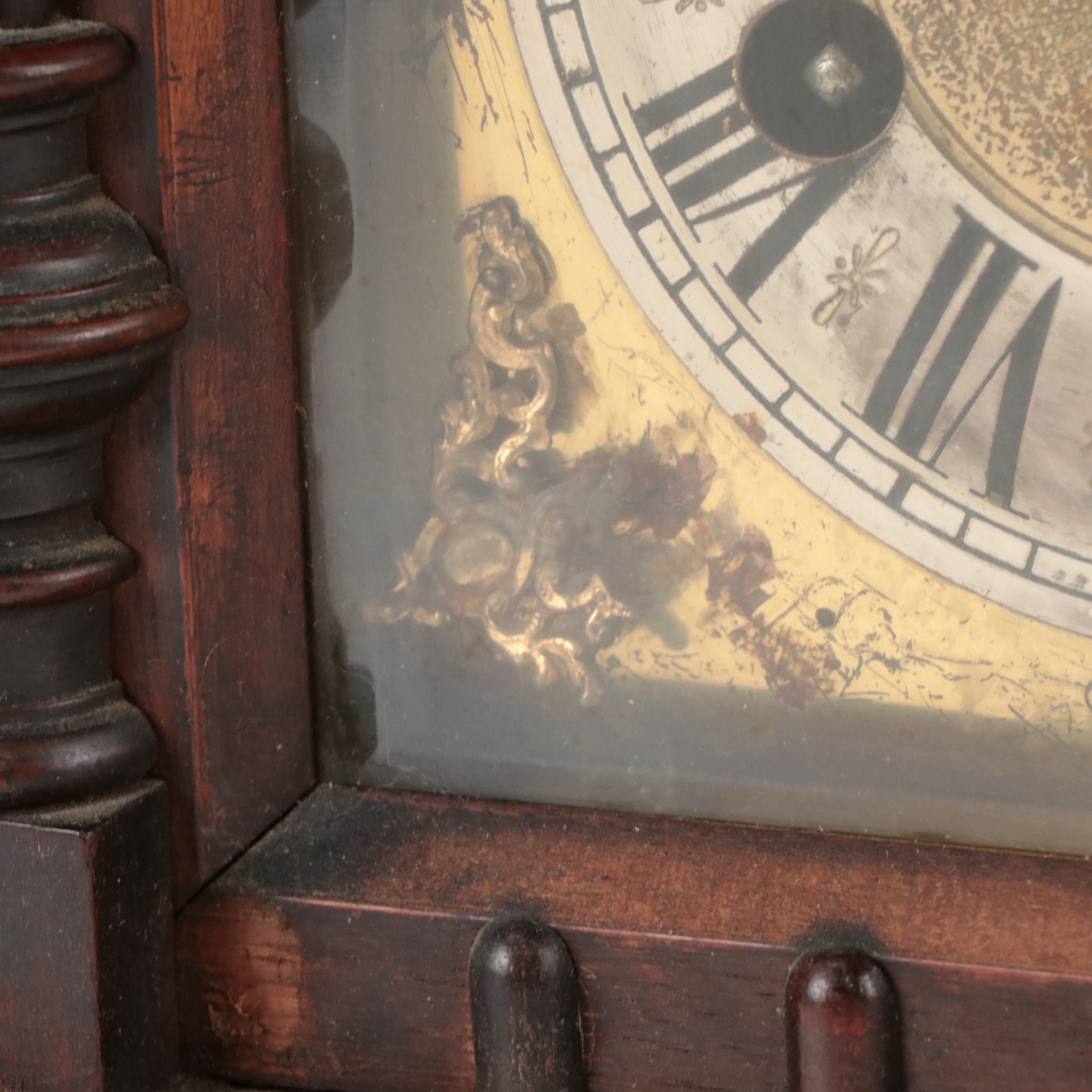 Hamburg American Wooden Mantel Clock, Late 19th Century