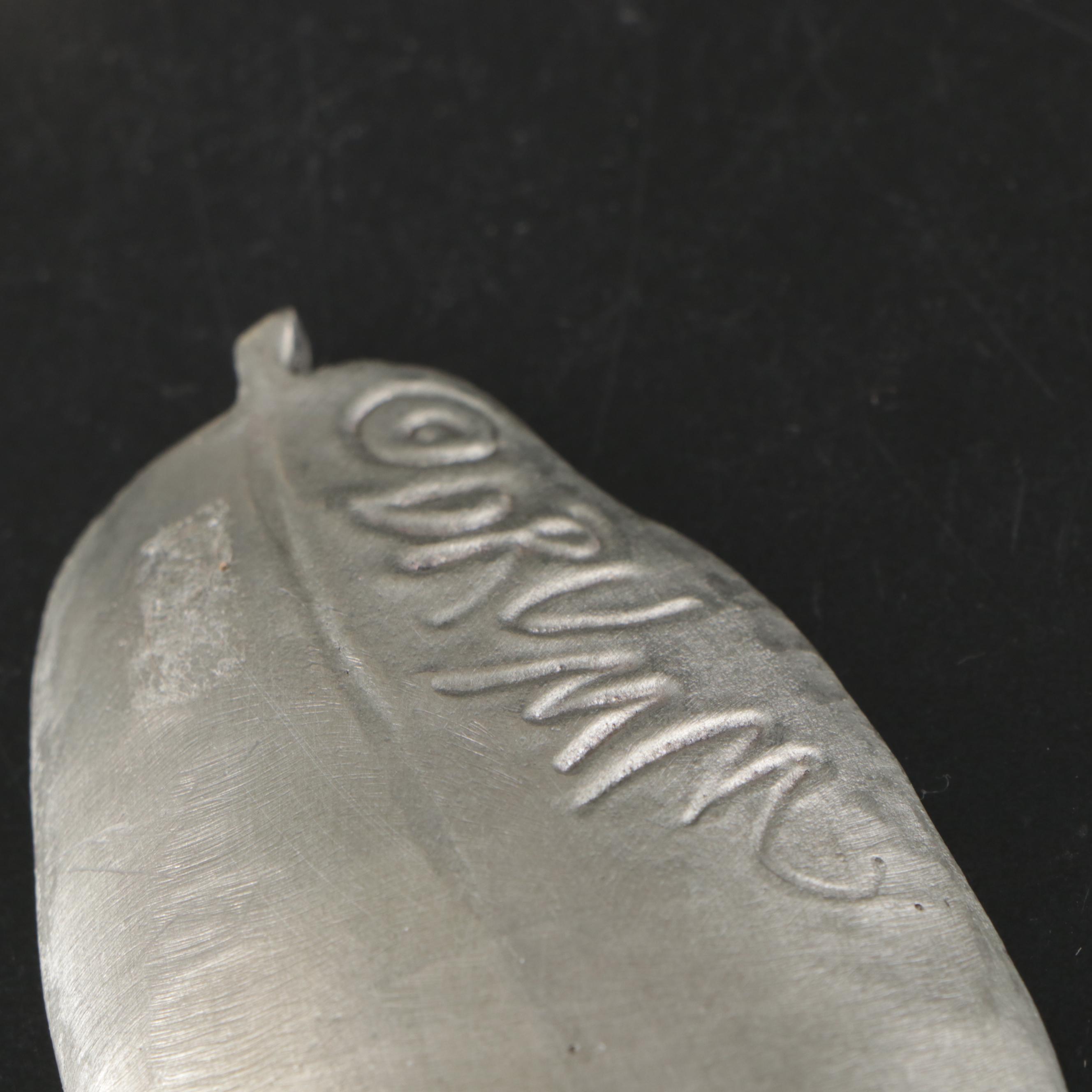 Peerless Pewter Shaker, Tobacco and Talc Boxes, Call Bell, and More