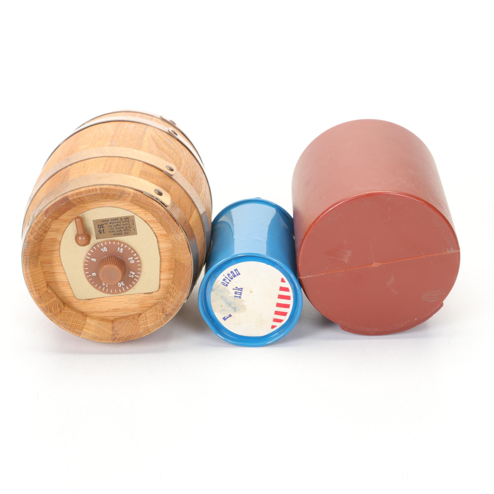 Novelty Coin Banks Including "Money Factory" Mechanical Coin Sorter