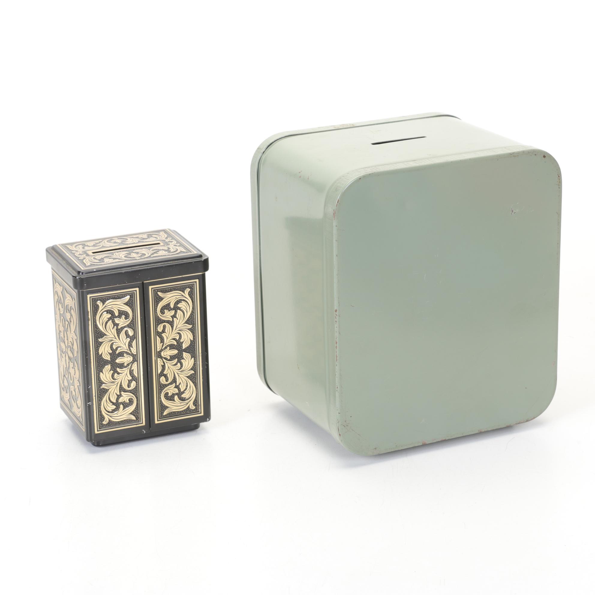 Novelty Coin Banks Including "Money Factory" Mechanical Coin Sorter