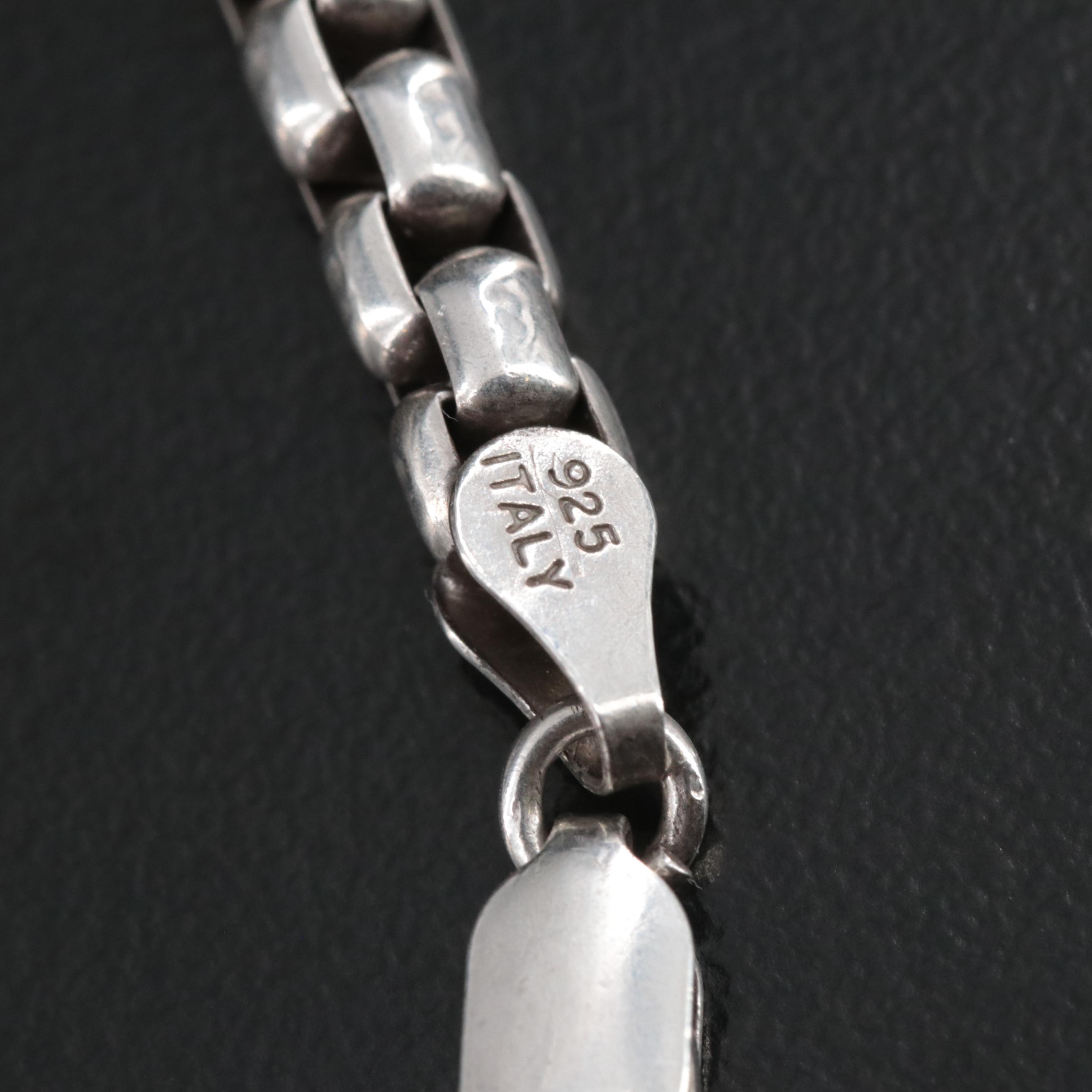 Sterling Box Chain Necklace