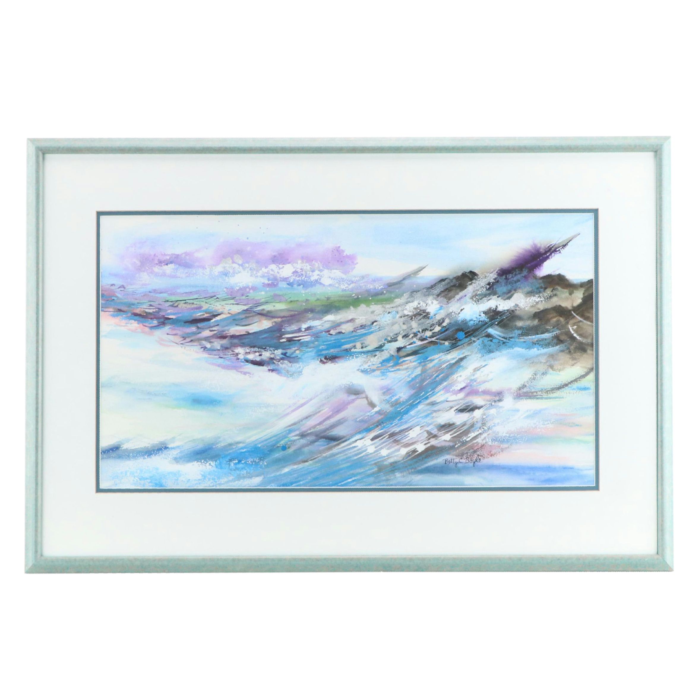 Betty C. Boyle Seascape Watercolor Painting