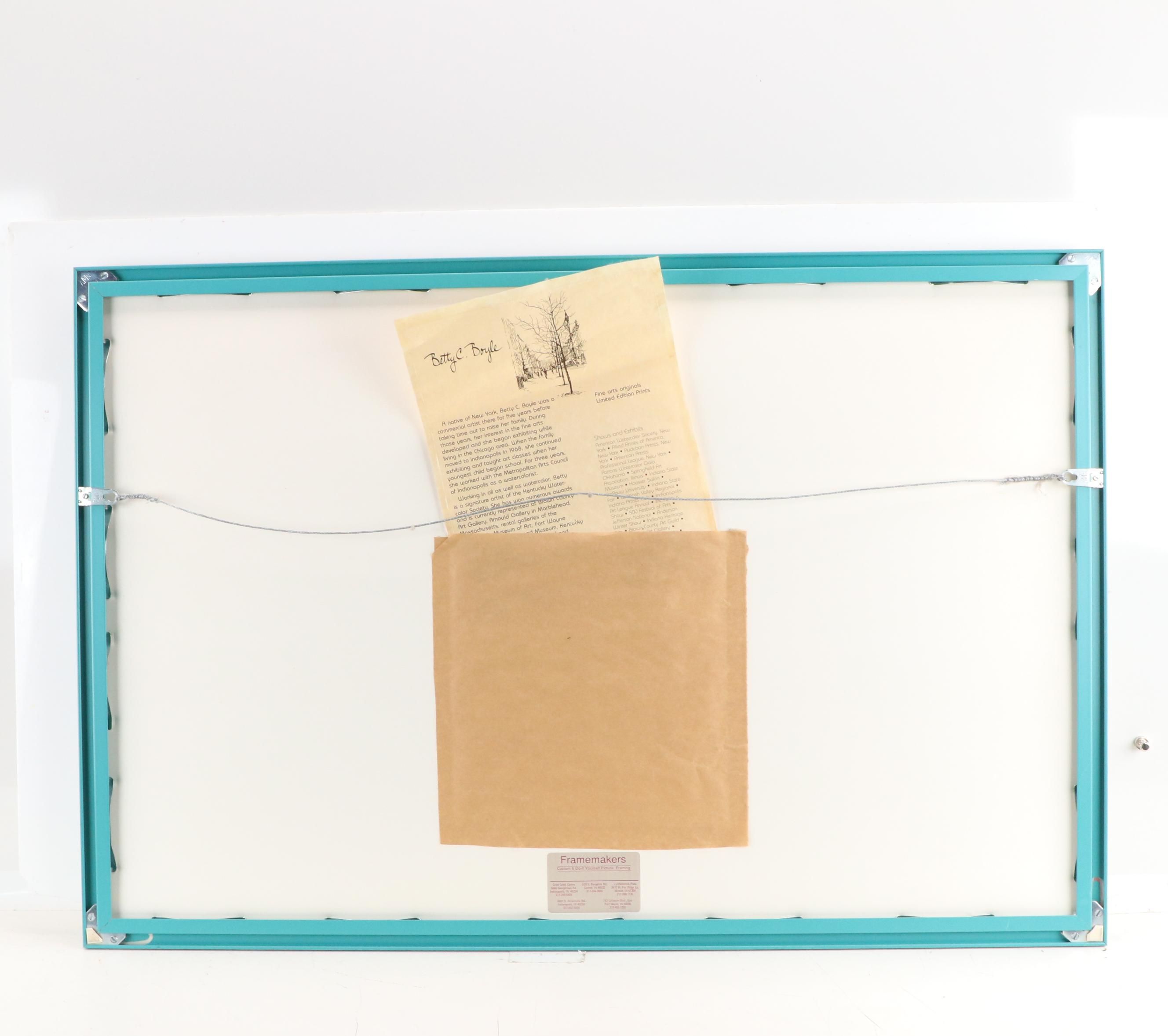 Betty C. Boyle Seascape Watercolor Painting