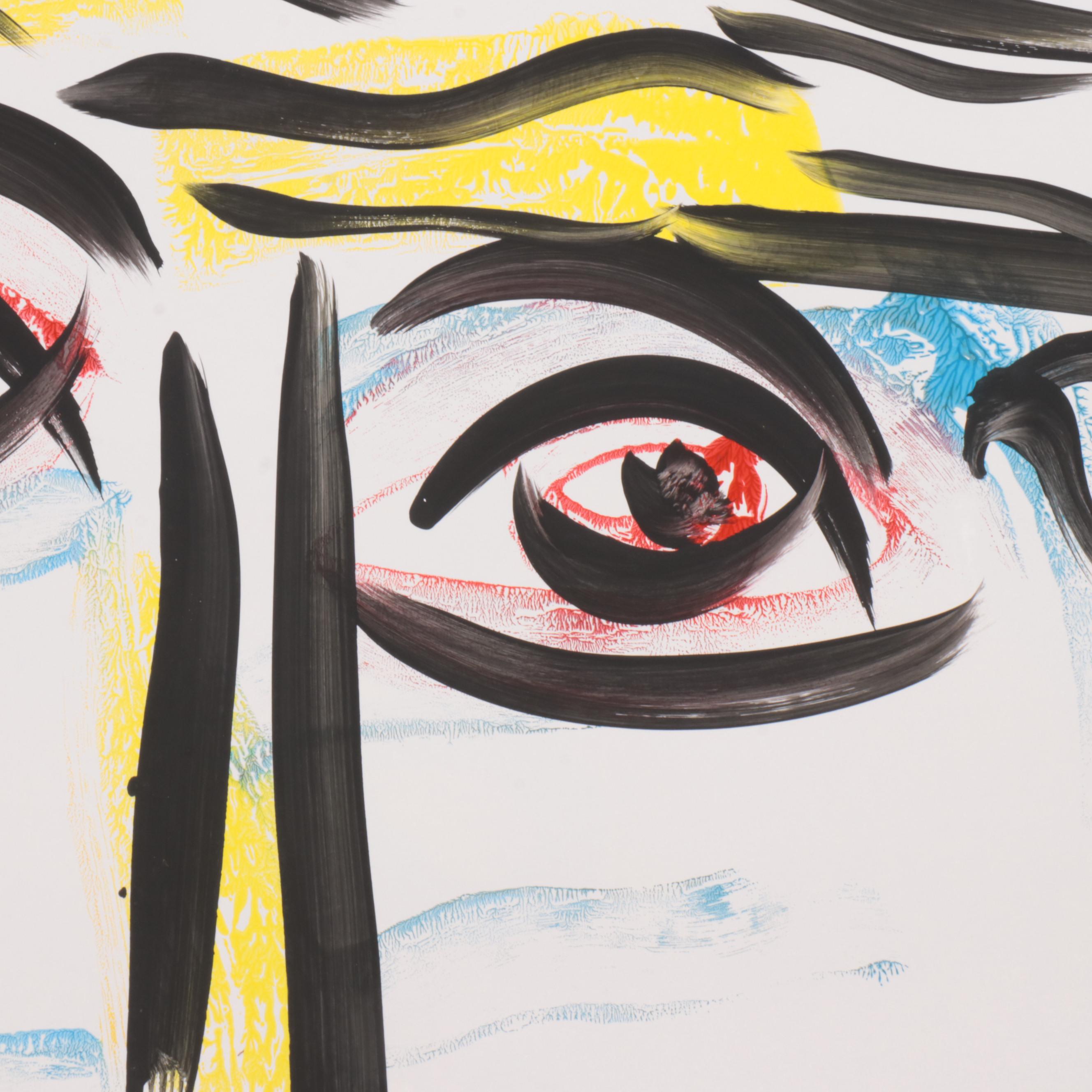 Peter Robert Keil Abstract Acrylic Portrait