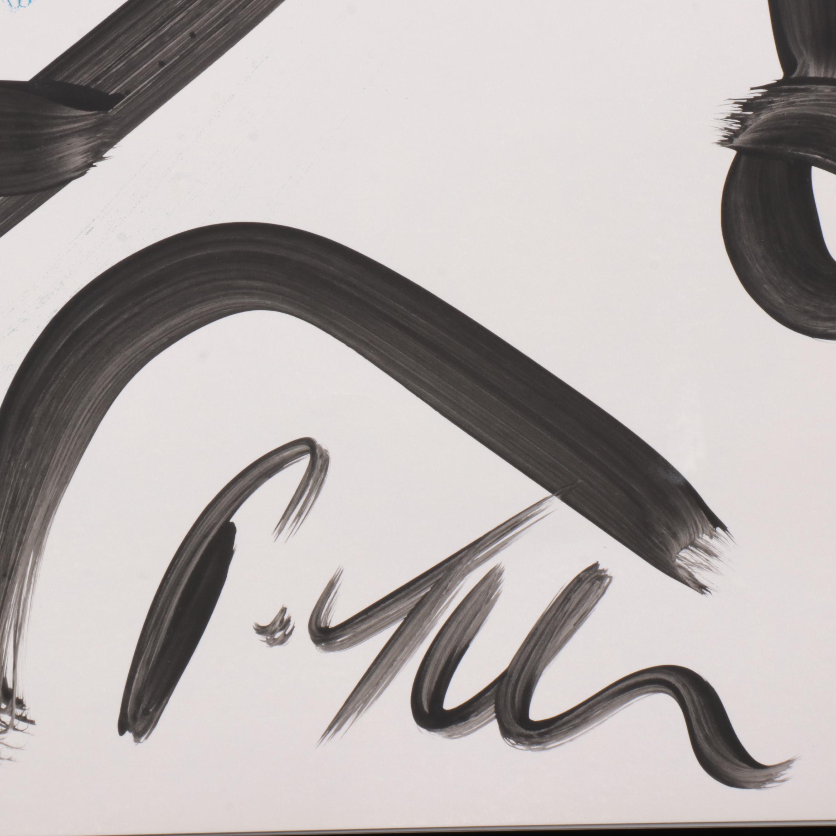 Peter Robert Keil Abstract Acrylic Portrait