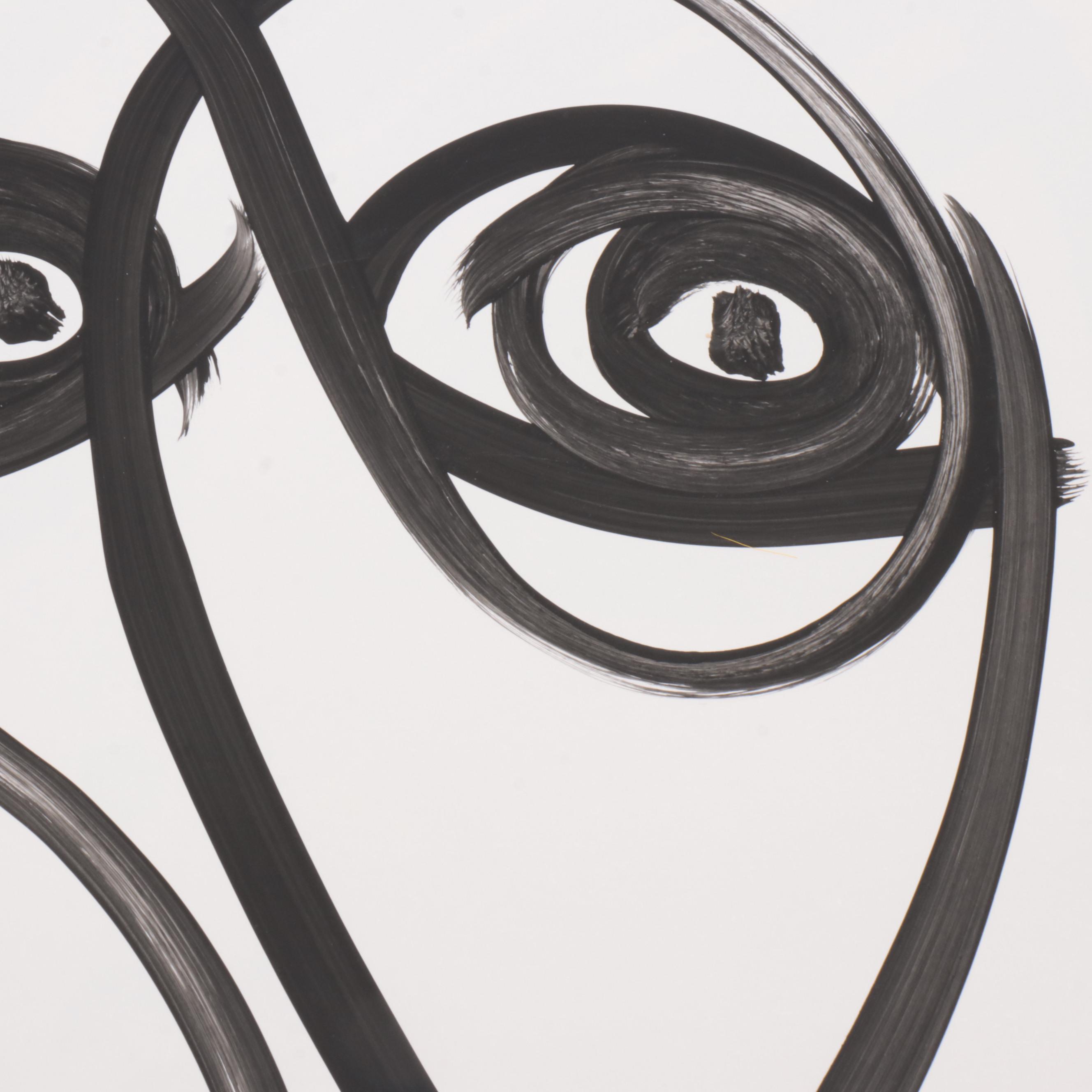 Peter Robert Keil Abstract Acrylic Portrait