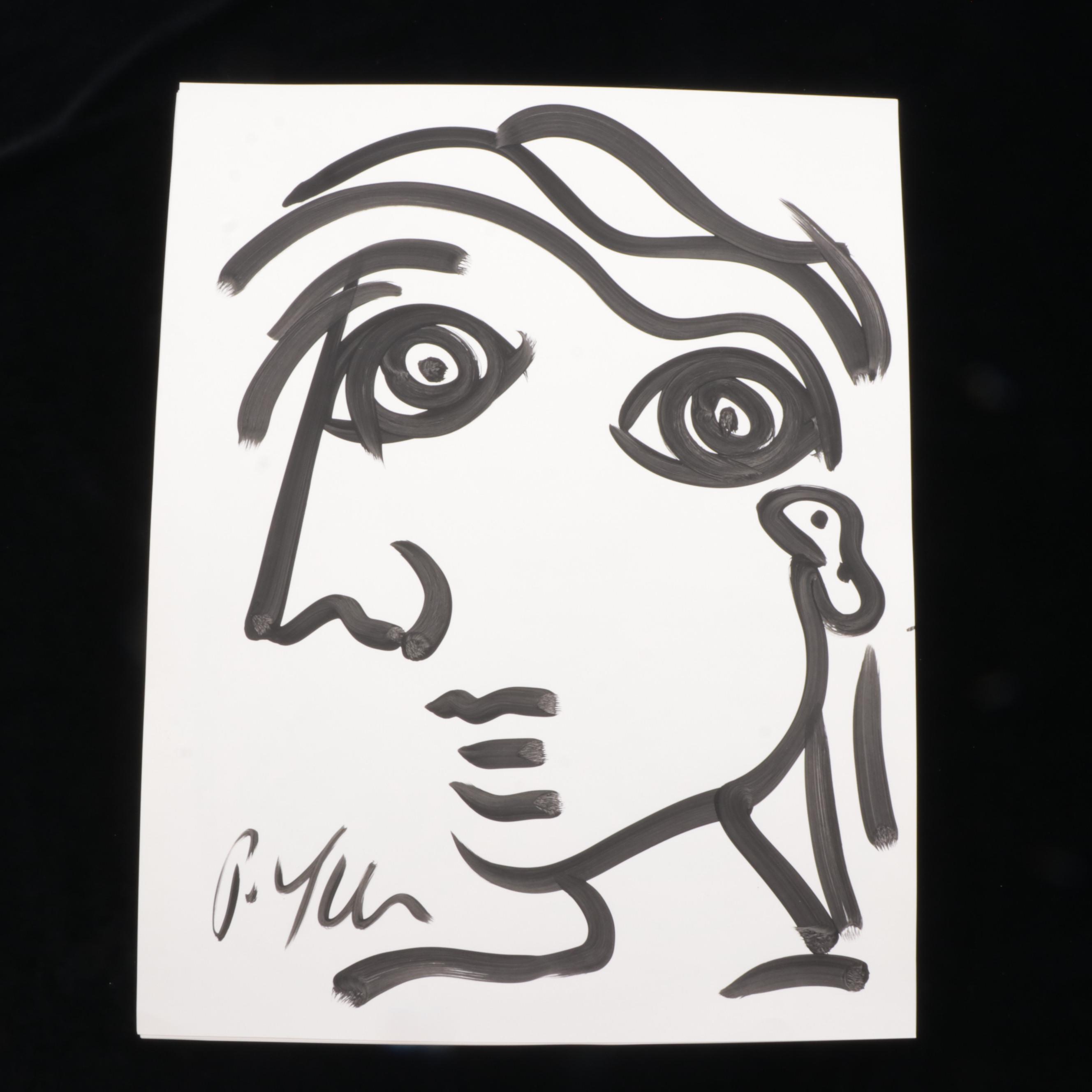 Peter Robert Keil Abstract Acrylic Portrait