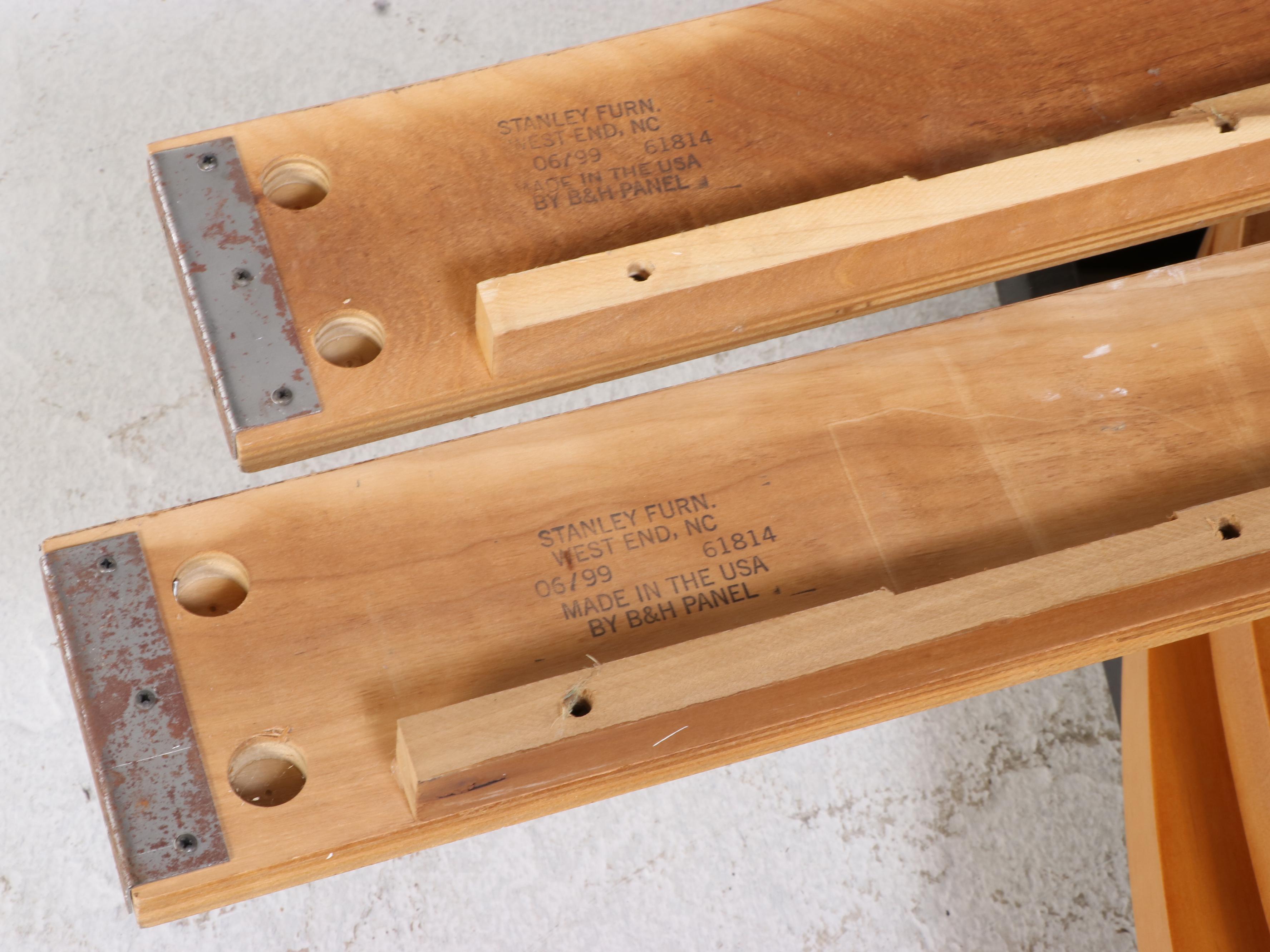 Stanley Furniture Maple Twin Bunk Bed with Chest and Night Stand