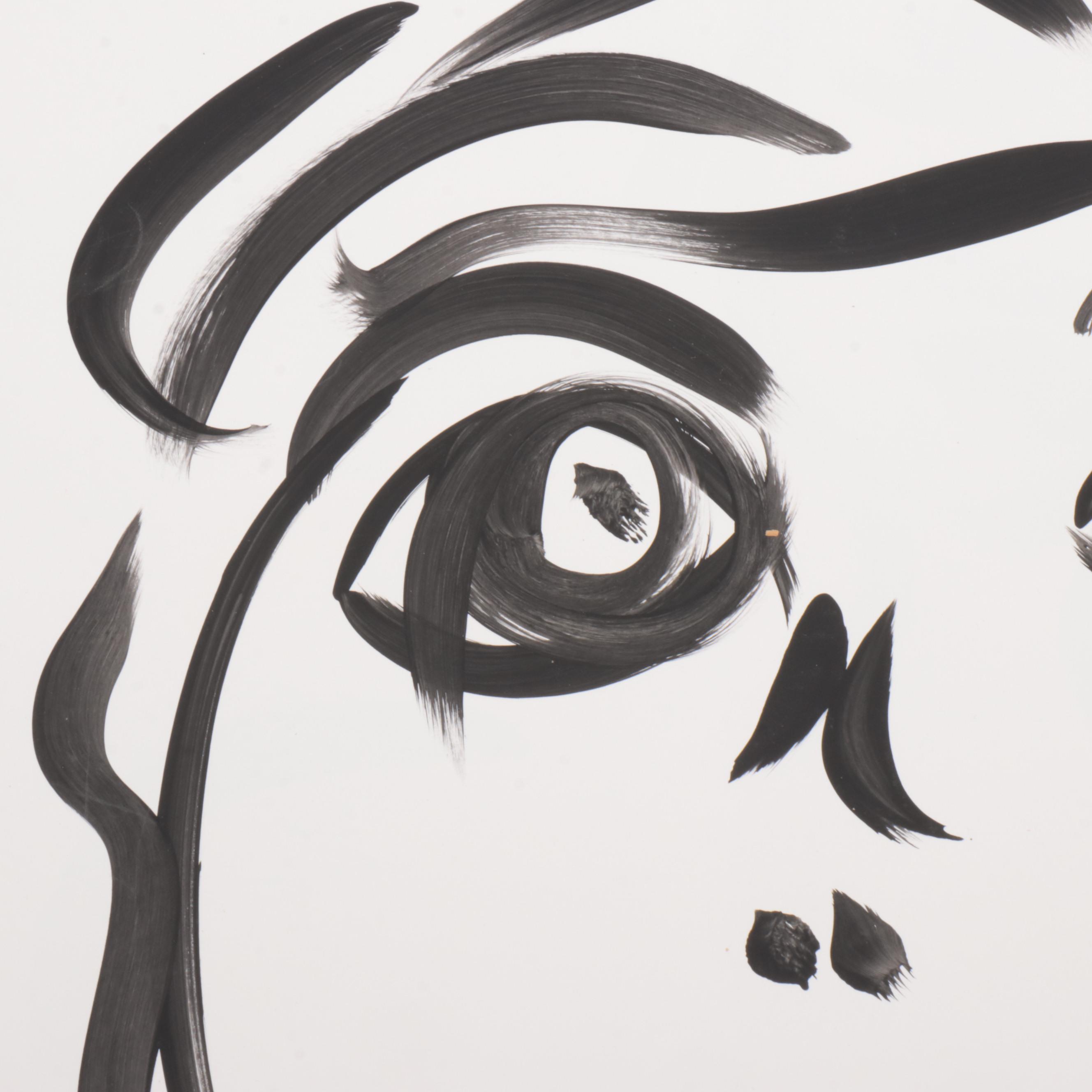 Peter Robert Keil Abstract Acrylic Portrait