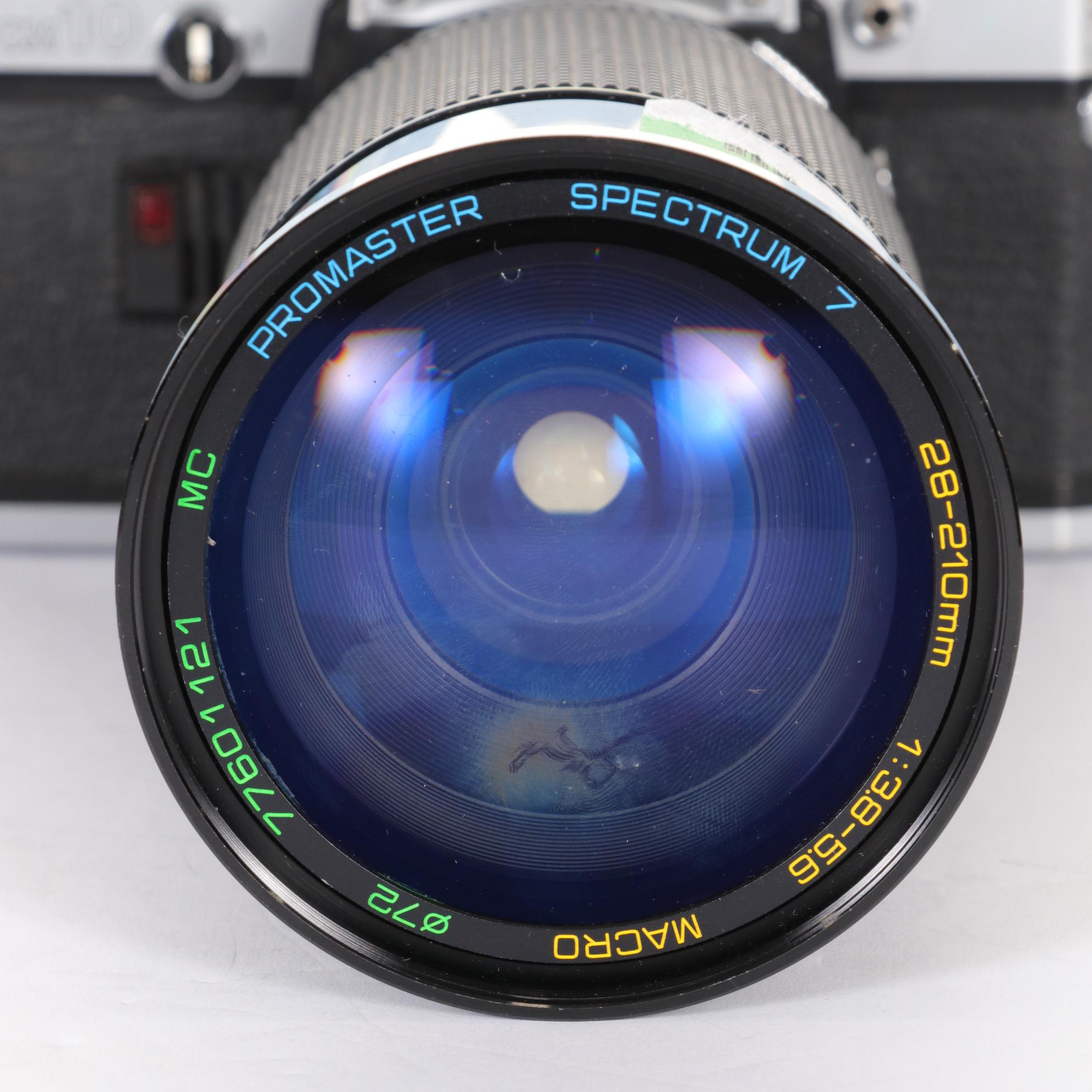 Olympus SLR Camera Bodies with Lenses and Other Accessories