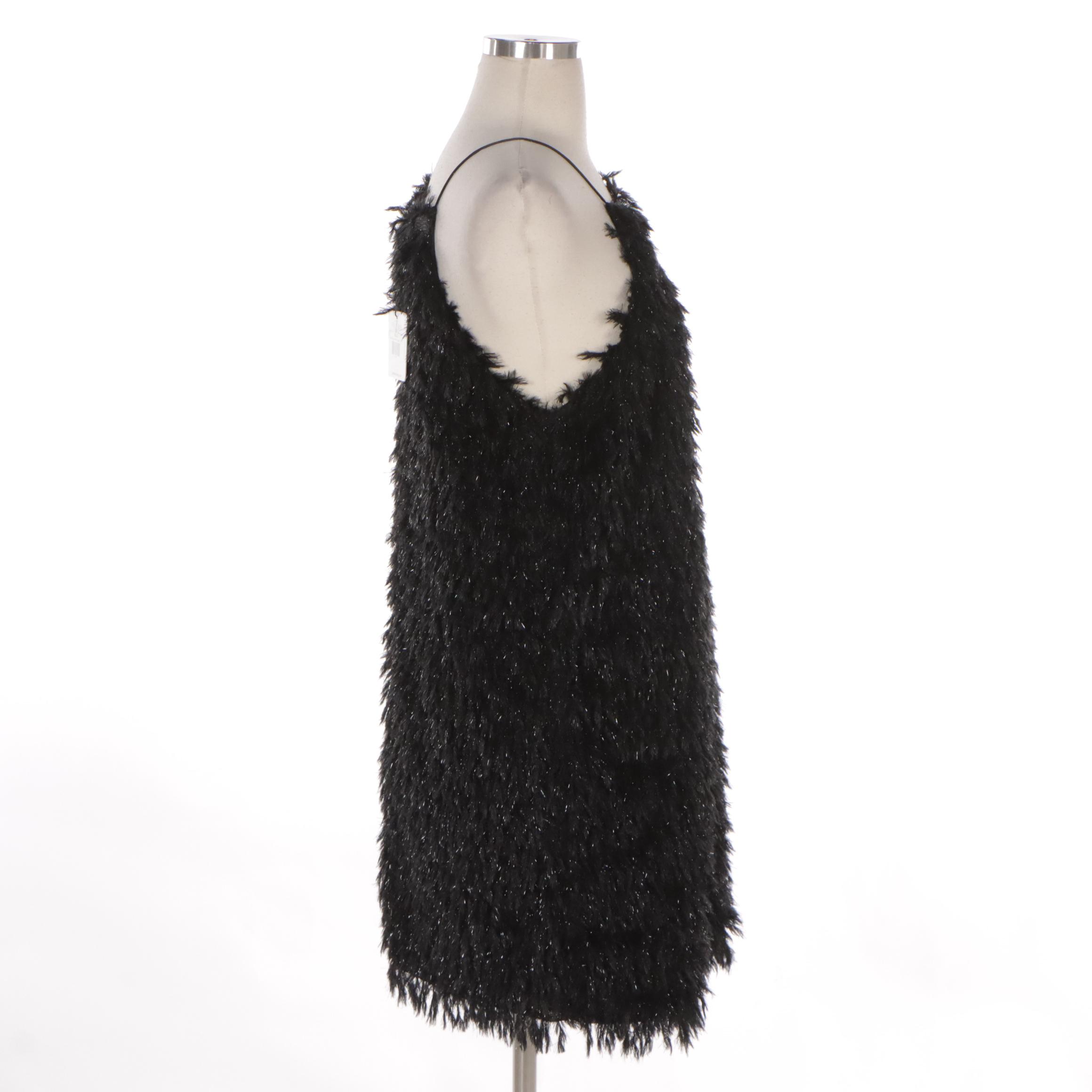 TCEC Black Shimmery Sleeveless Cocktail Dress, New with Tag