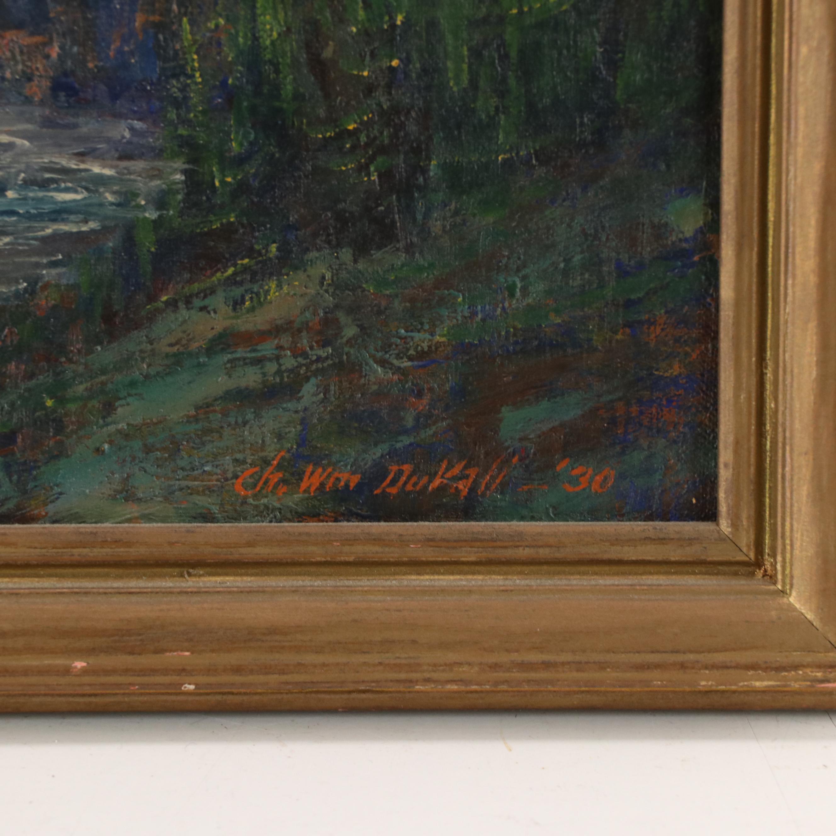 Charles William Duvall Landscape Oil Paintings, Circa 1930