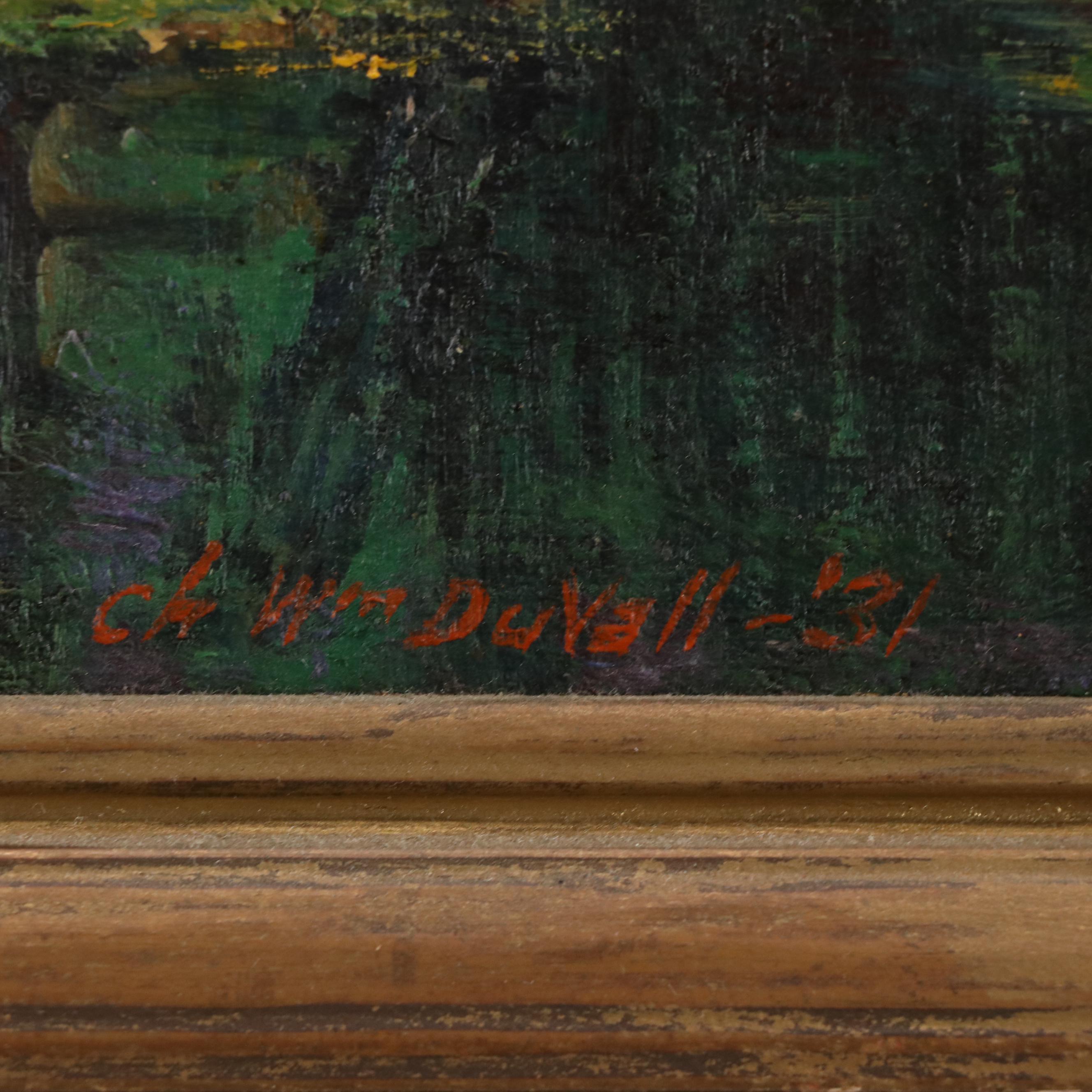 Charles William Duvall Landscape Oil Paintings, Circa 1930