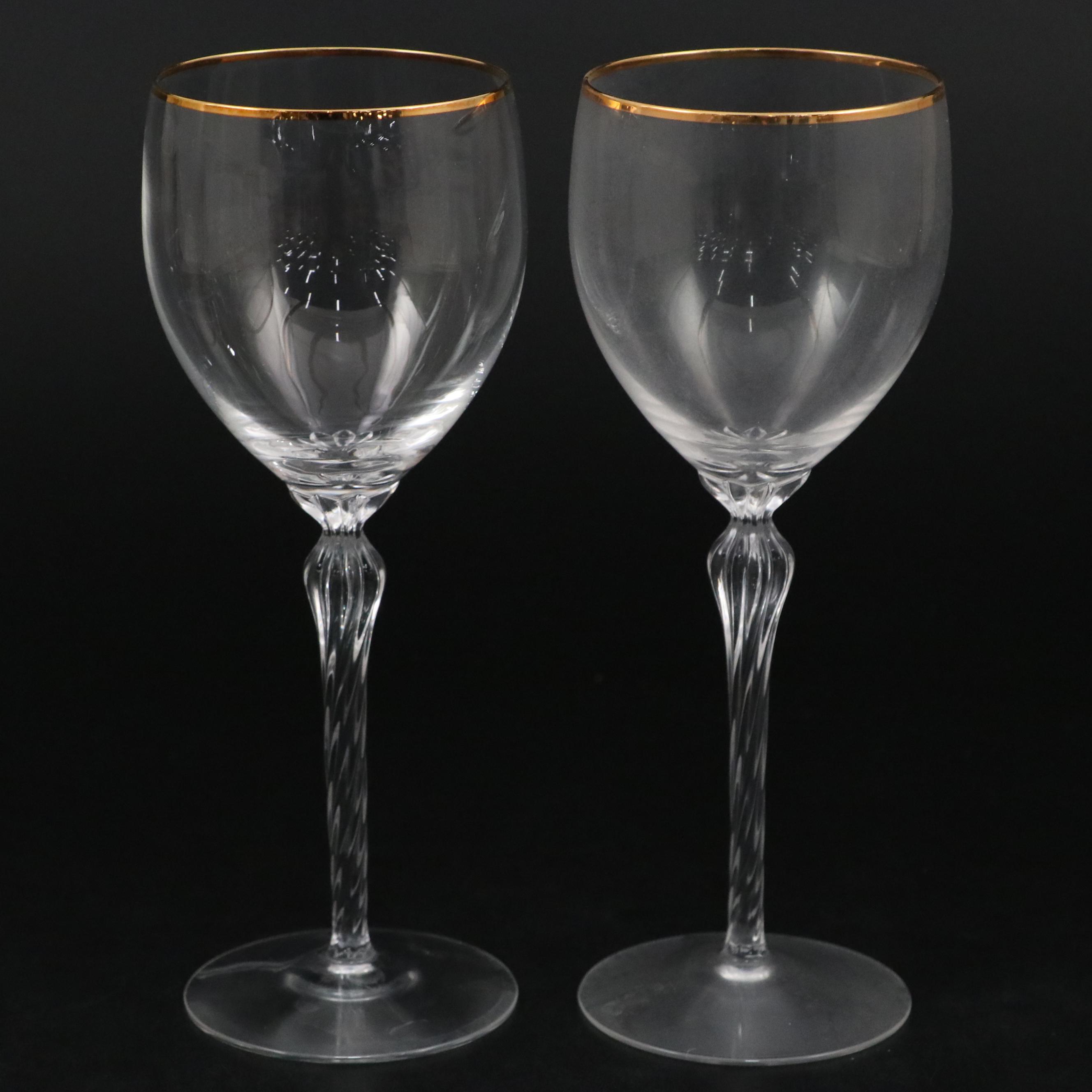 Lenox "Monroe" Glass Water Goblet, Fluted Champagne and Wine Glasses