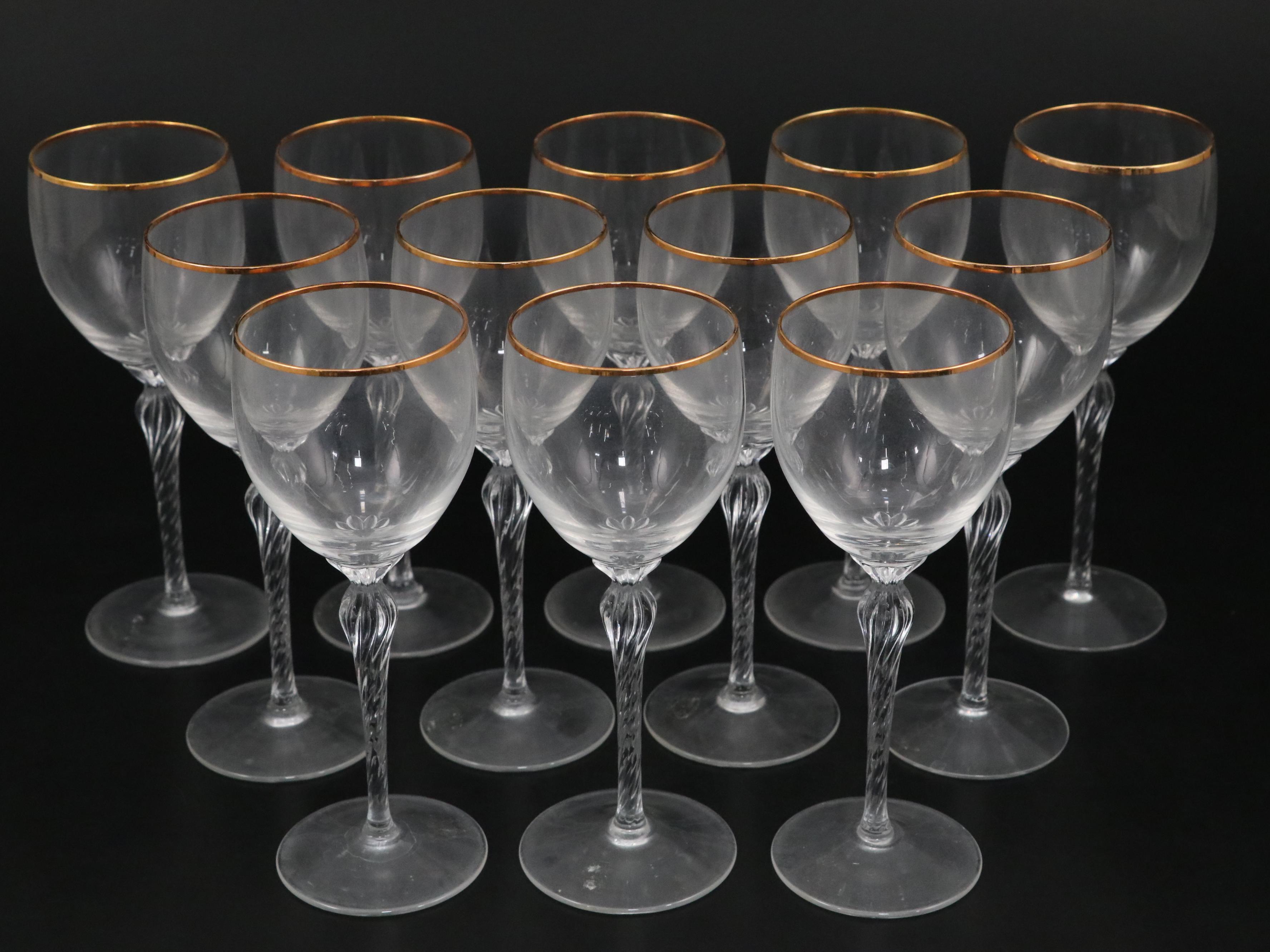 Lenox "Monroe" Glass Water Goblet, Fluted Champagne and Wine Glasses