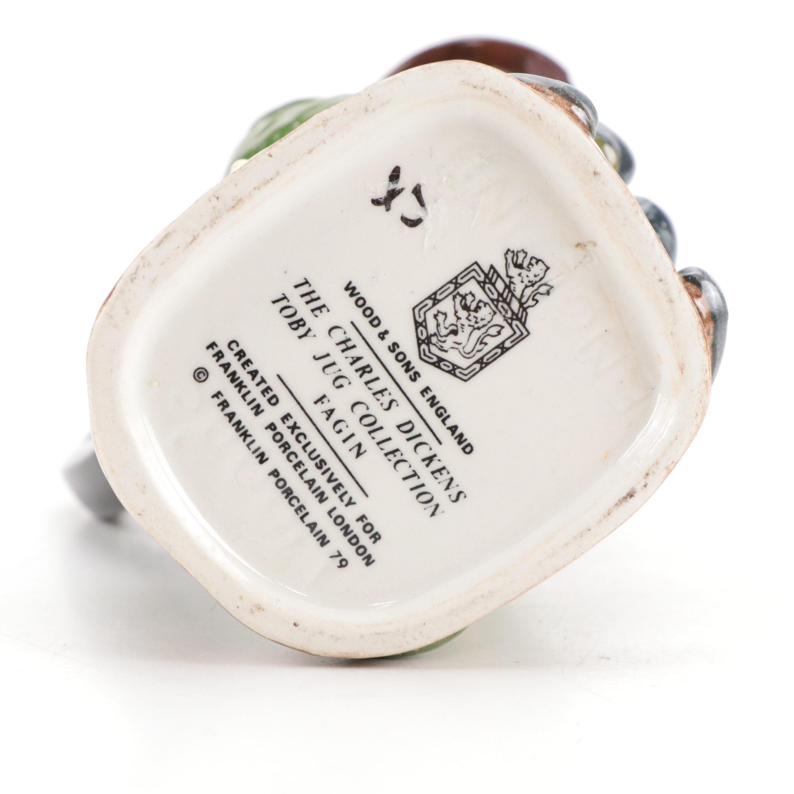 Wood & Sons "Charles Dickens Toby Jug Collection" Ceramic Toby Jugs