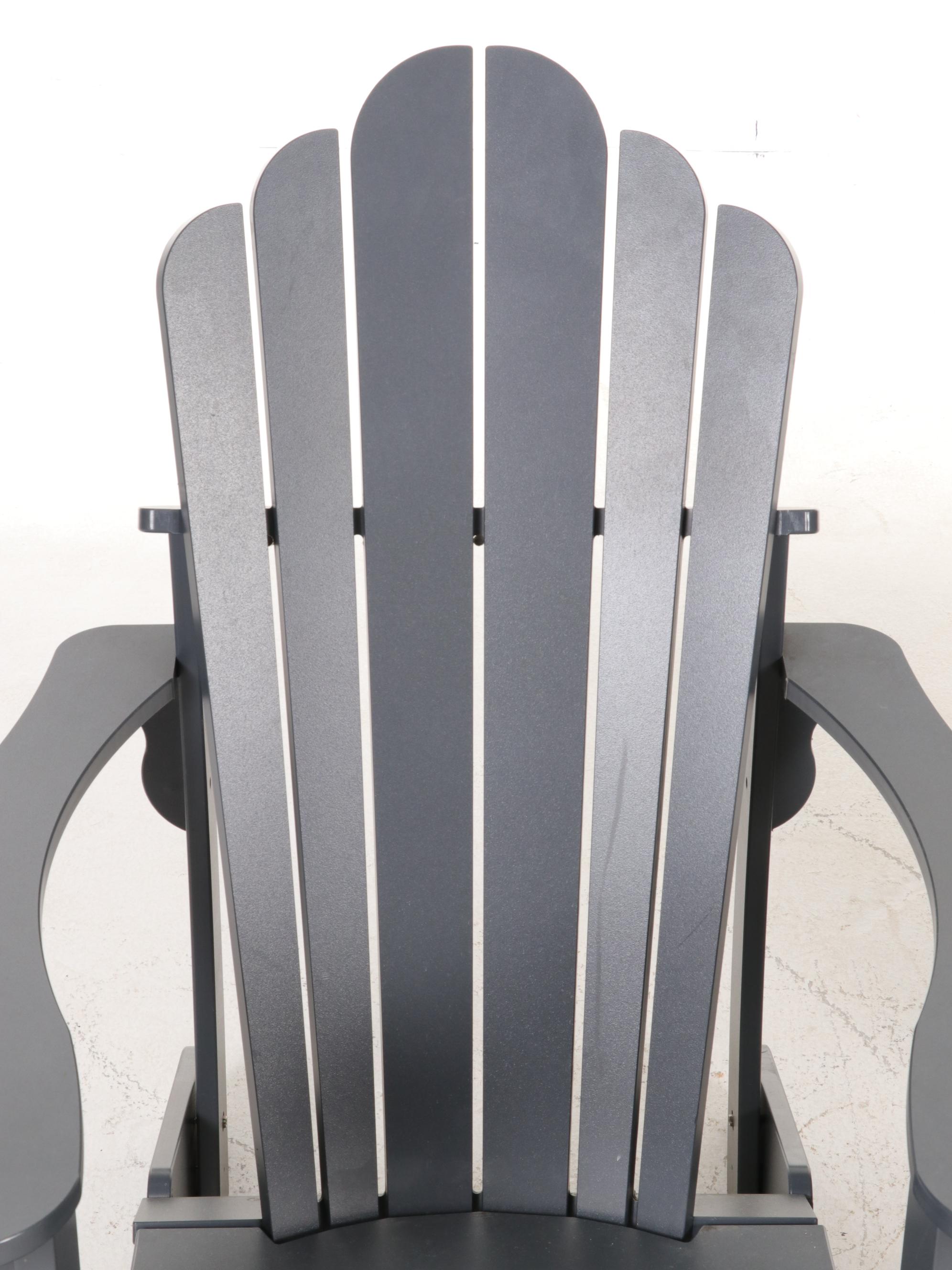 Pair of Leisure Line Adirondack Chairs, 21st Century