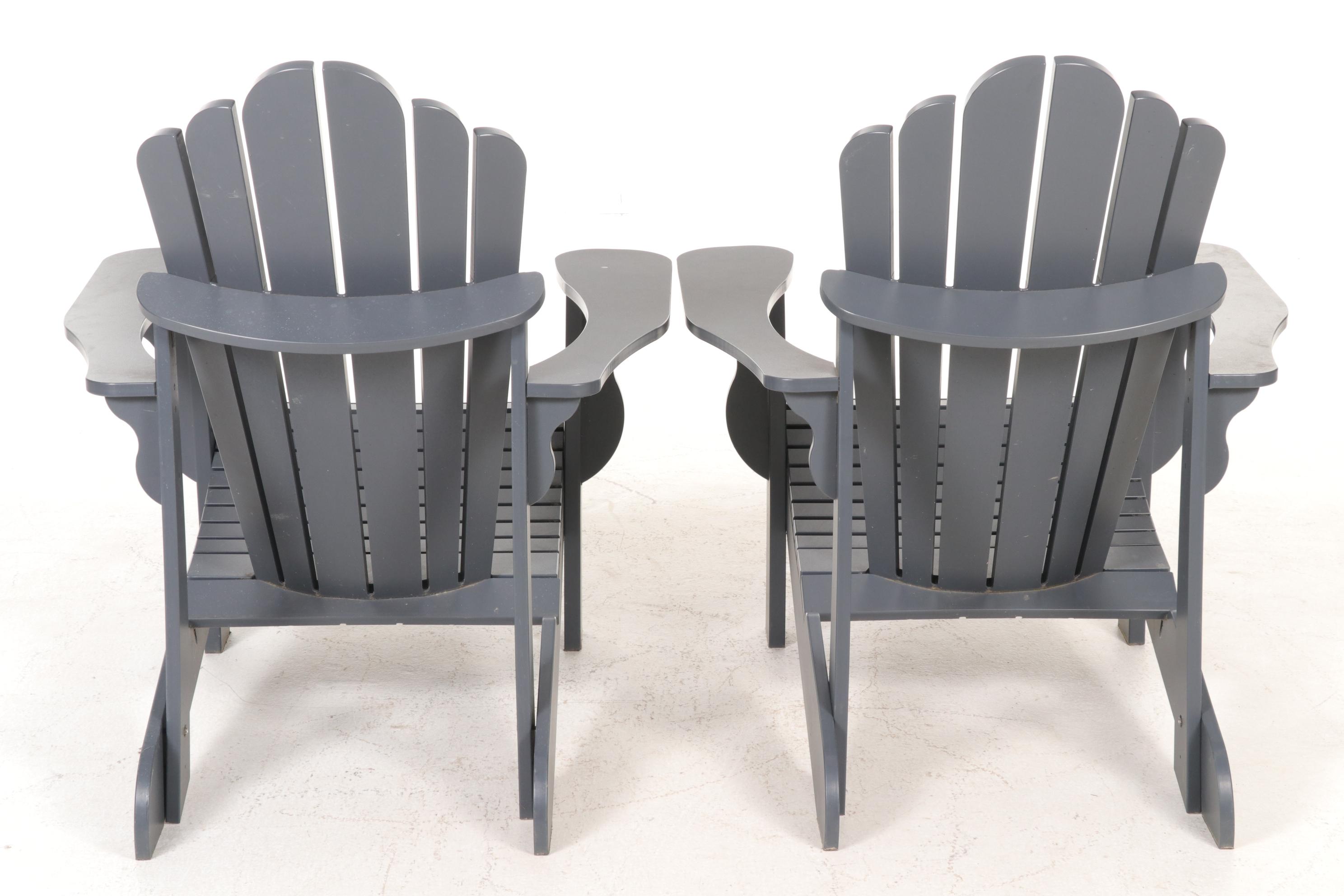 Pair of Leisure Line Adirondack Chairs, 21st Century