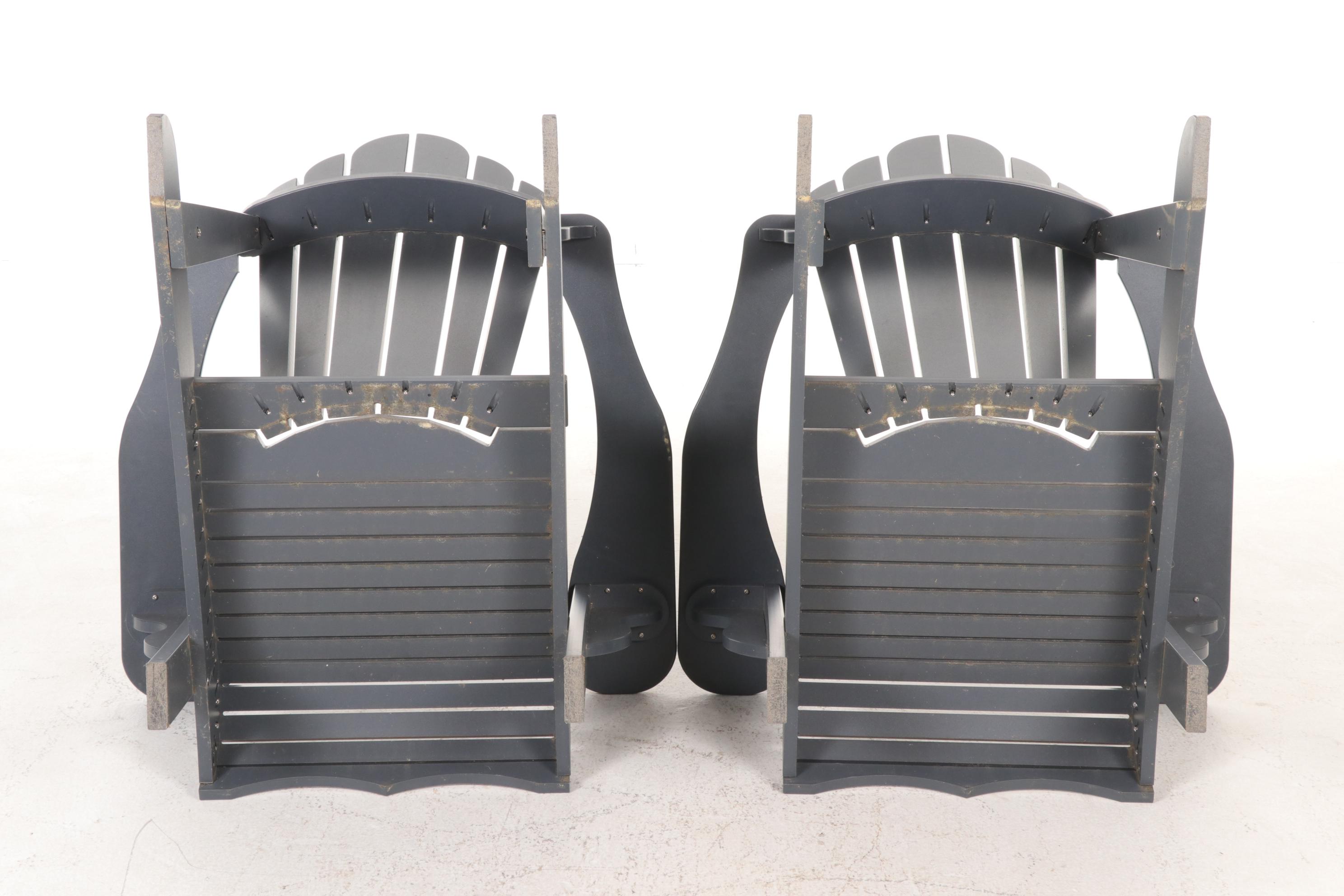 Pair of Leisure Line Adirondack Chairs, 21st Century