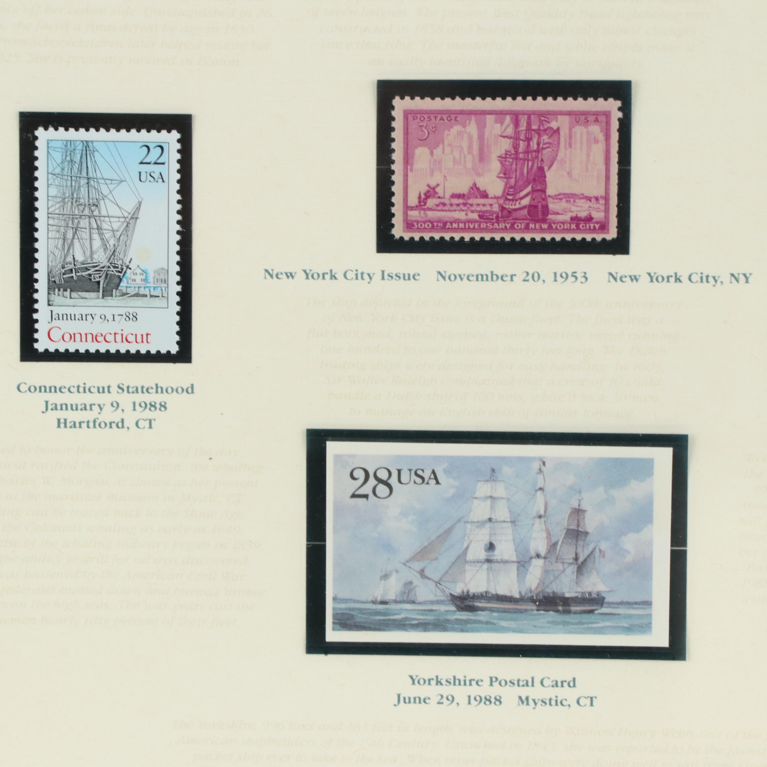 Framed Stamp Collection "Sailing & the Sea"