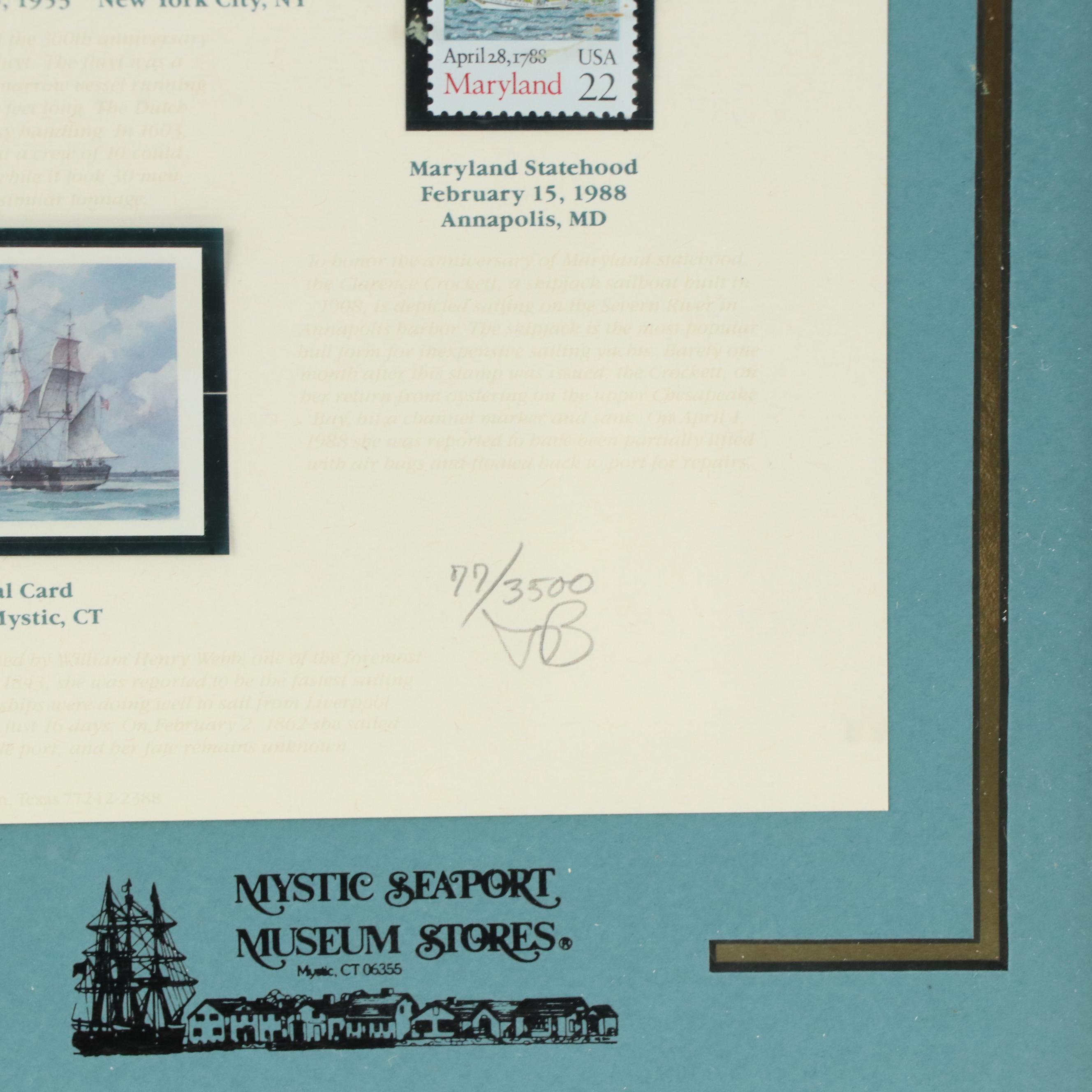 Framed Stamp Collection "Sailing & the Sea"