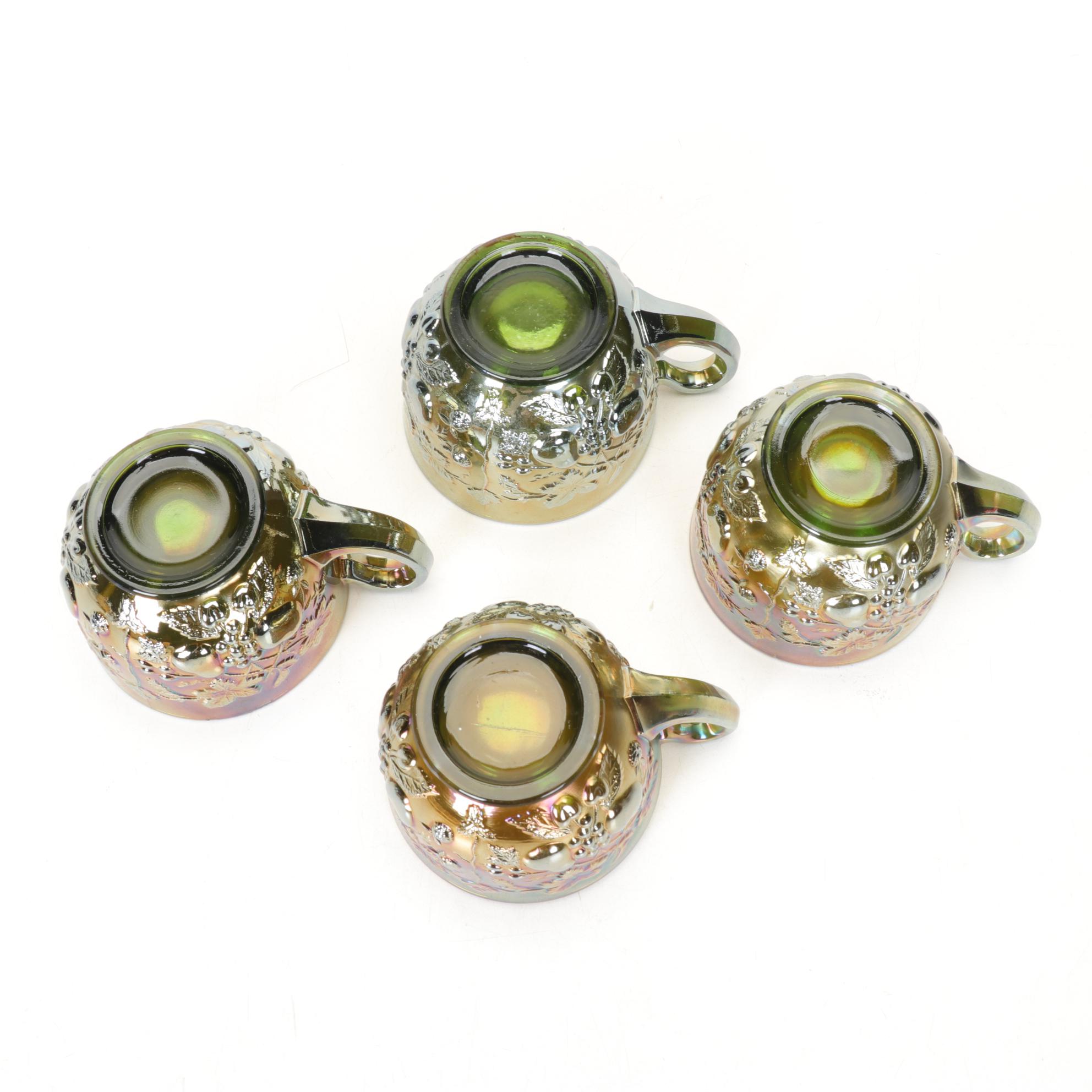 Indiana Carnival Glass Candle Holders, L.E. Smith Lidded Candy Box and More