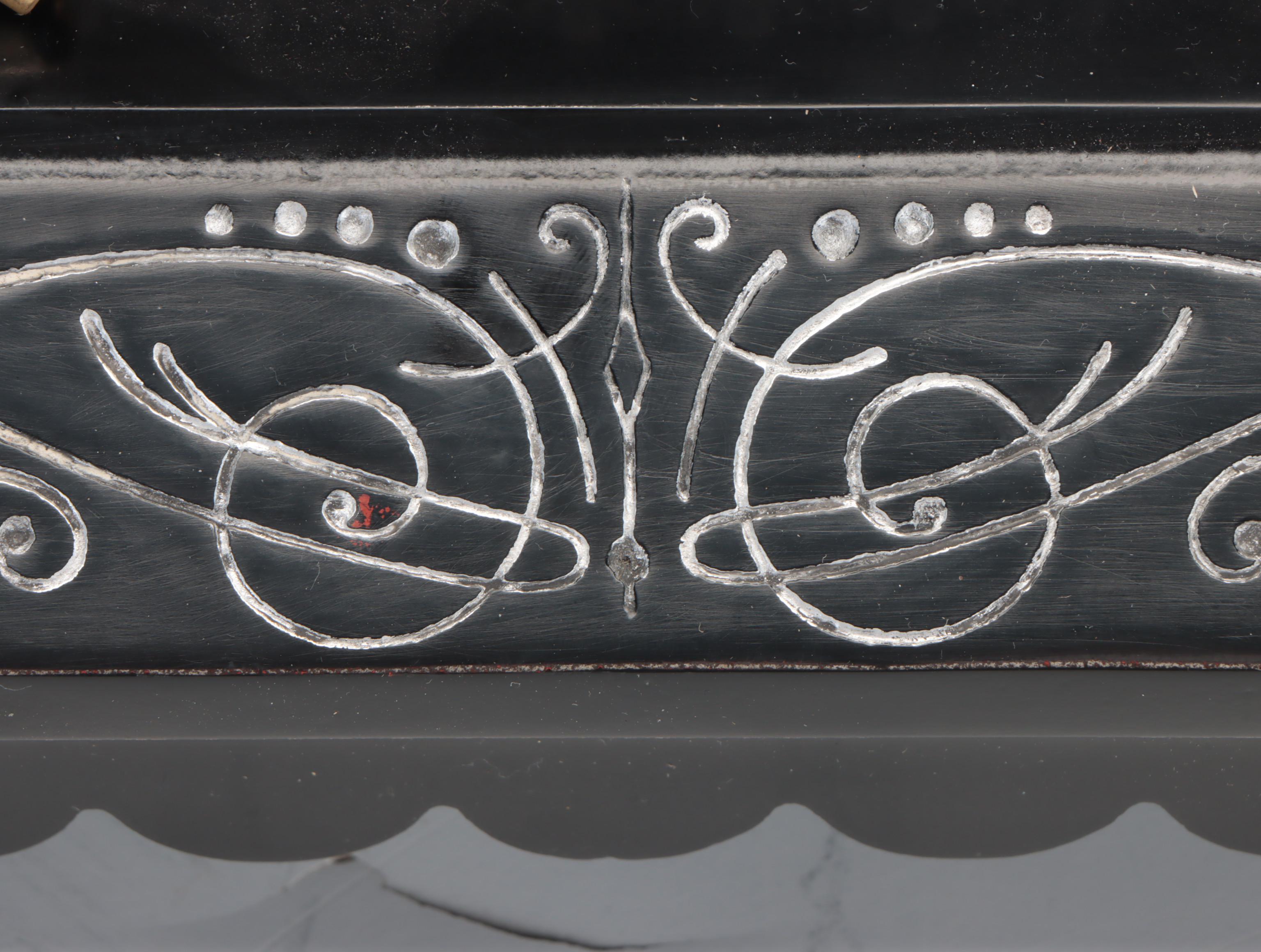 Ansonia "Don Caesar & Don Juan" Double Figure Spelter Mantel Clock