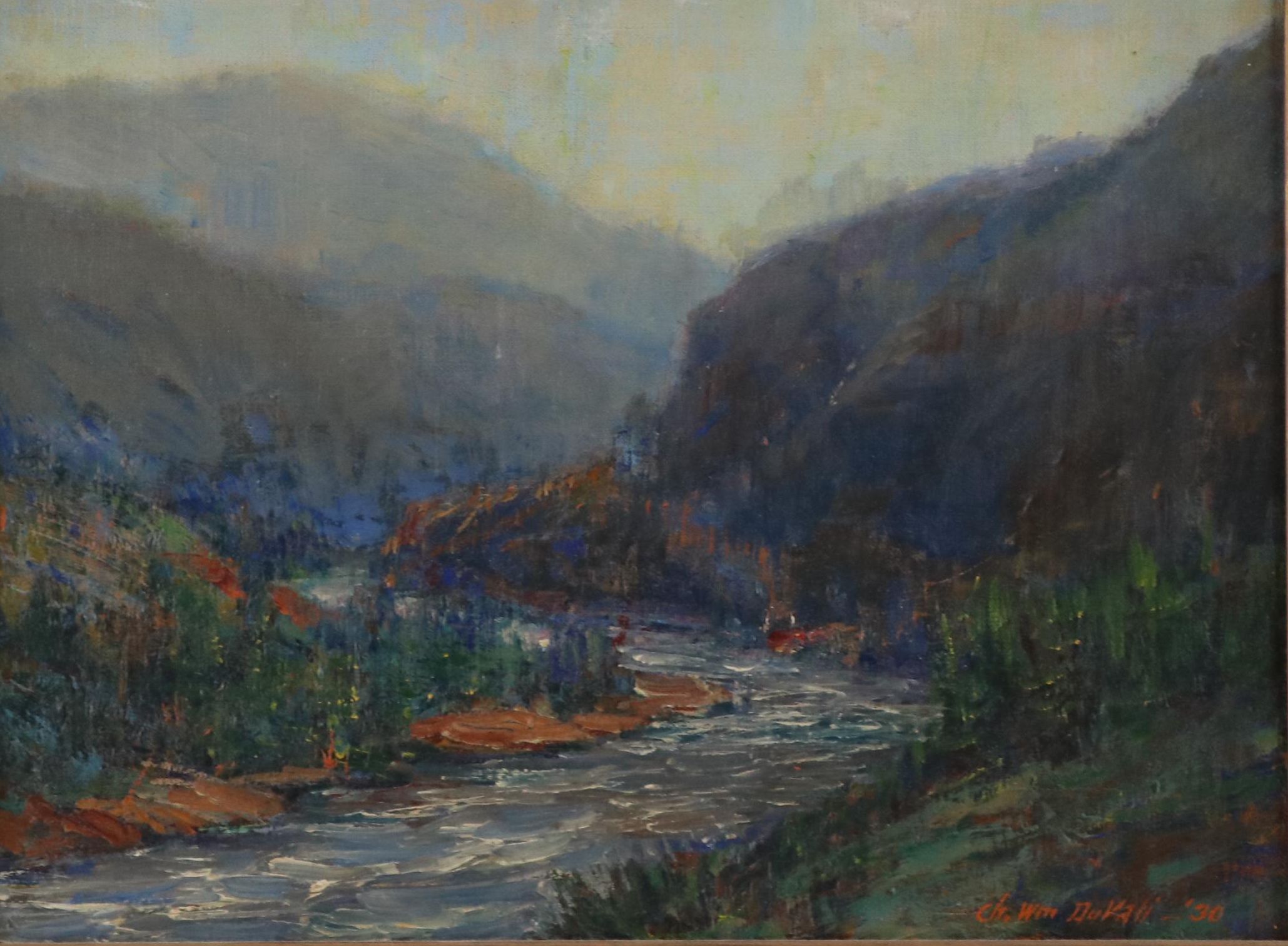 Charles William Duvall Landscape Oil Paintings, Circa 1930